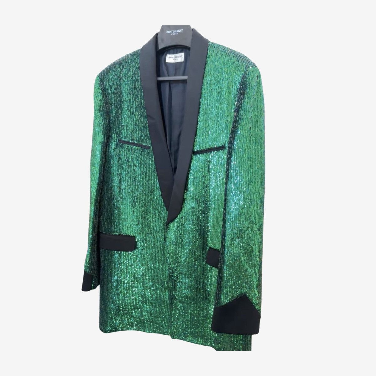Hedi Slimane × Saint Laurent Paris *RARE* SS14 Saint Laurent Paris Sequins Blazer SZ.50 Size US M / EU 48-50 / 2 - 5 Thumbnail