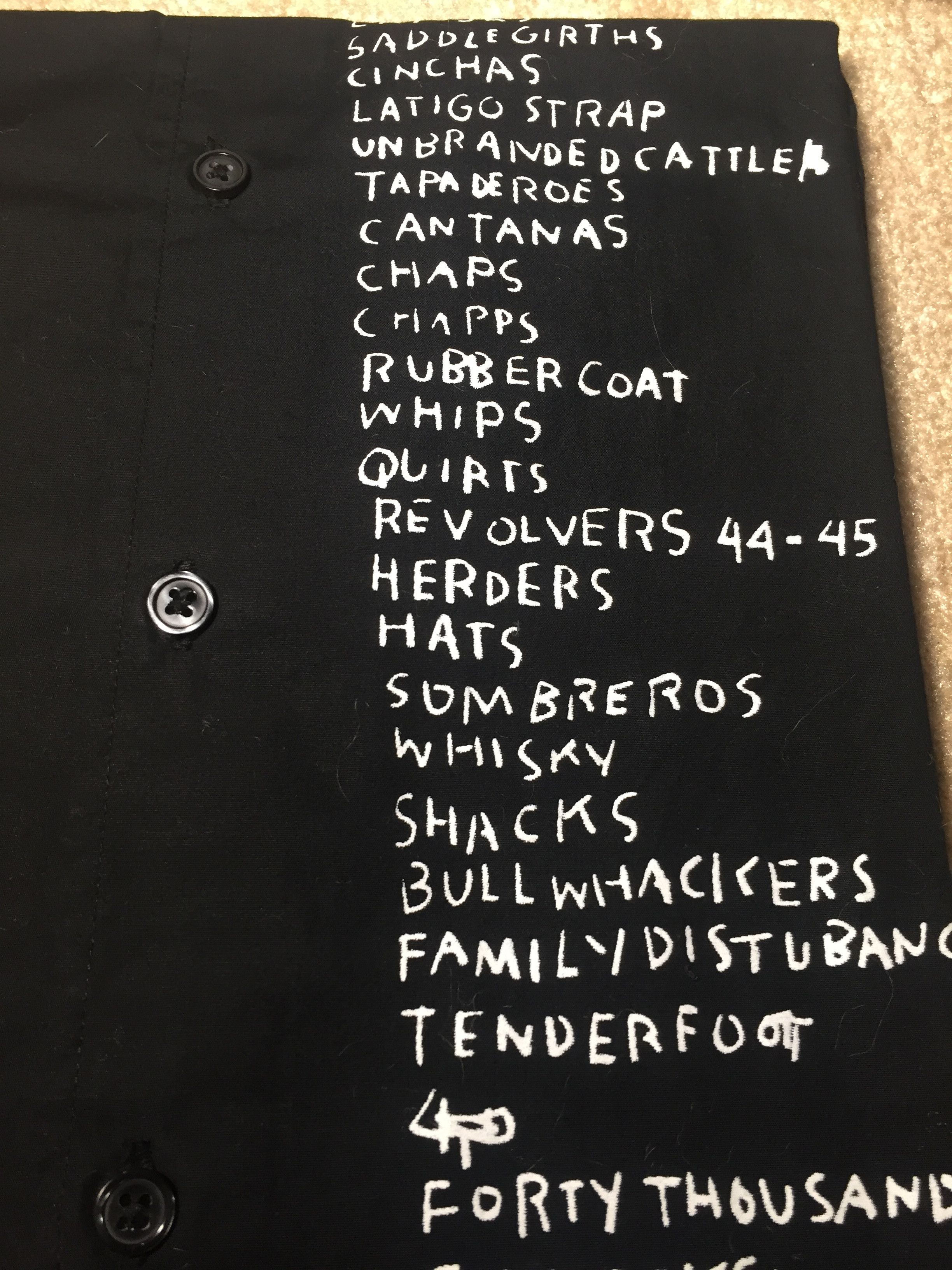 Supreme FW13 Supreme Jean Michel Basquiat Button Up Medium Black Ar Size US M / EU 48-50 / 2 - 6 Thumbnail