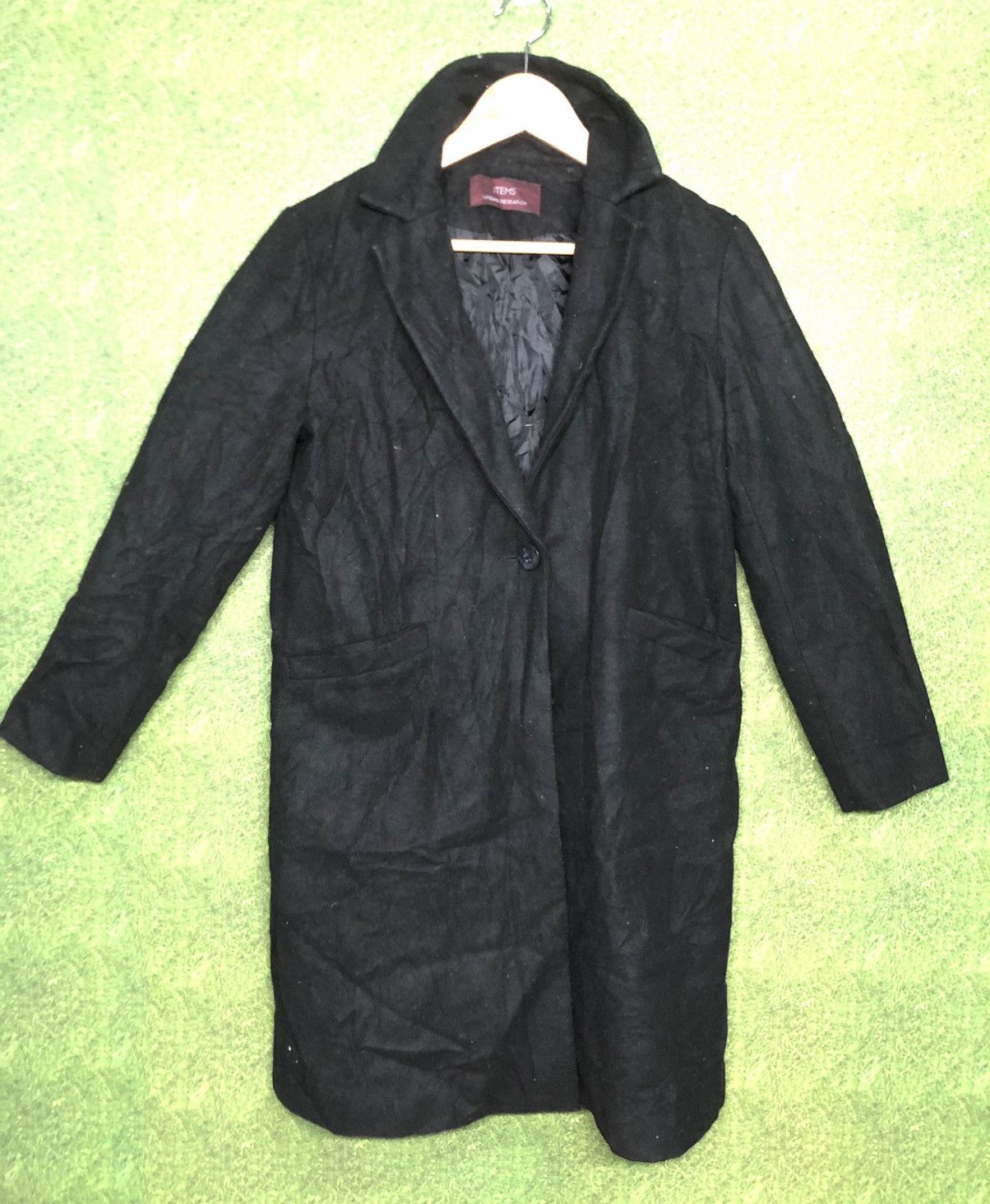 Japanese Brand × URBAN RESEARCH DOORS × Vintage ITEM X URBAN RESEARCH BLACK WOOL LONG COAT JACKET Size US M / EU 48-50 / 2 - 1 Thumbnail