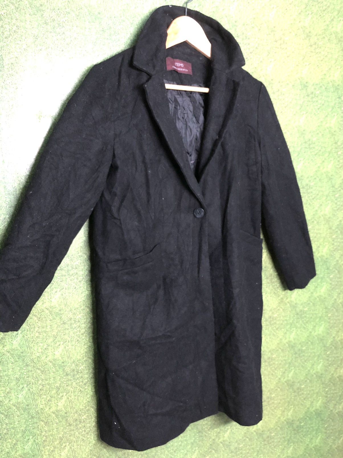 Japanese Brand × URBAN RESEARCH DOORS × Vintage ITEM X URBAN RESEARCH BLACK WOOL LONG COAT JACKET Size US M / EU 48-50 / 2 - 2 Thumbnail