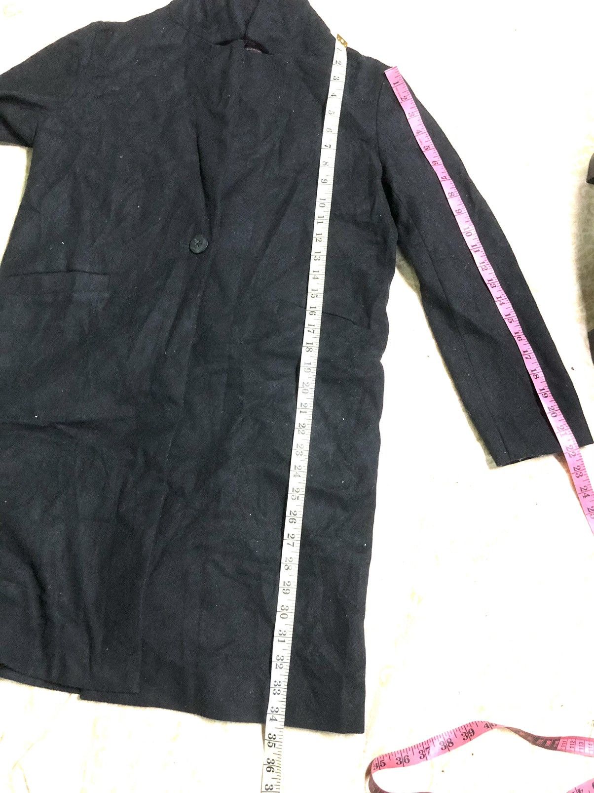 Japanese Brand × URBAN RESEARCH DOORS × Vintage ITEM X URBAN RESEARCH BLACK WOOL LONG COAT JACKET Size US M / EU 48-50 / 2 - 12 Thumbnail