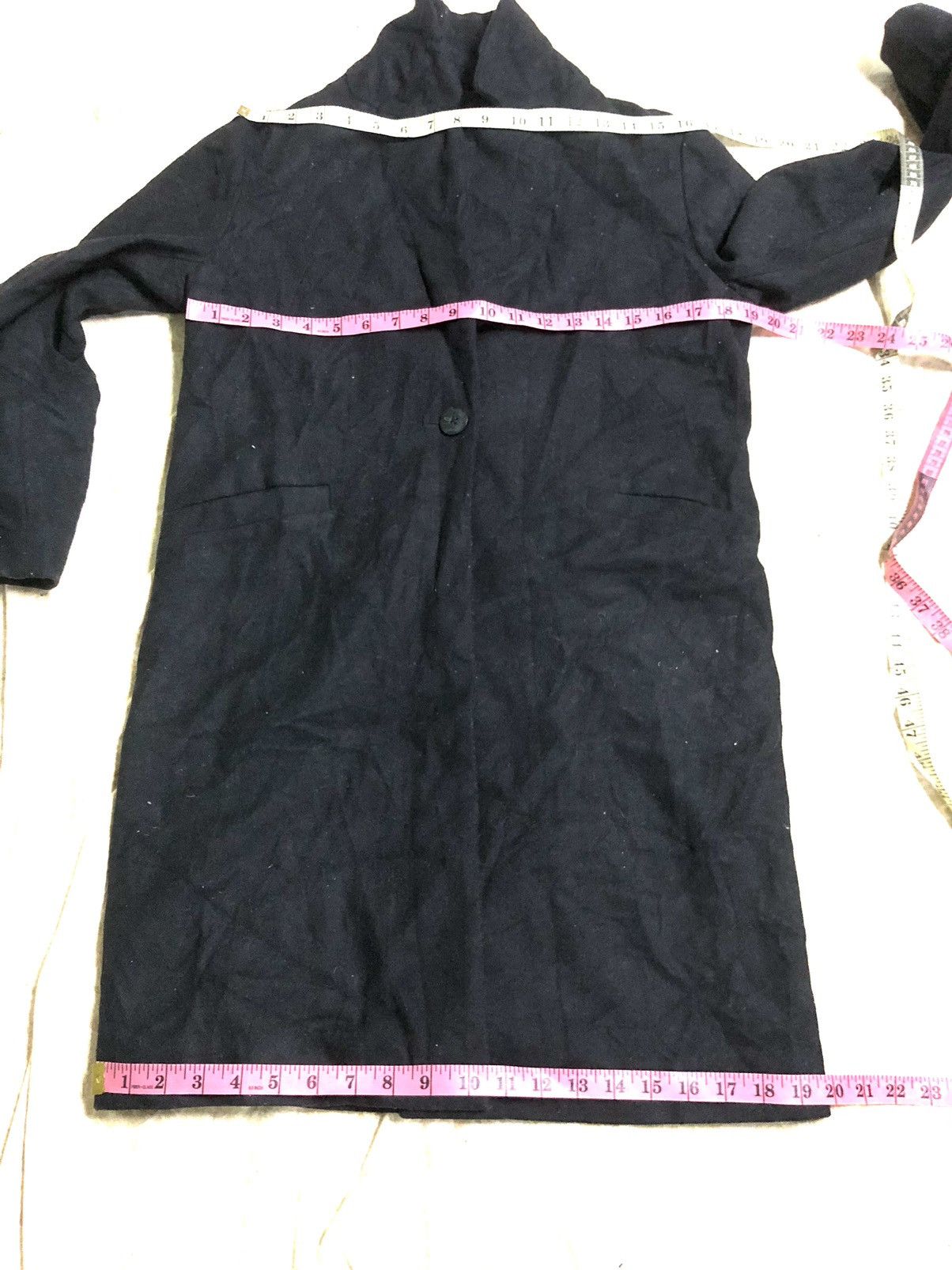Japanese Brand × URBAN RESEARCH DOORS × Vintage ITEM X URBAN RESEARCH BLACK WOOL LONG COAT JACKET Size US M / EU 48-50 / 2 - 11 Thumbnail