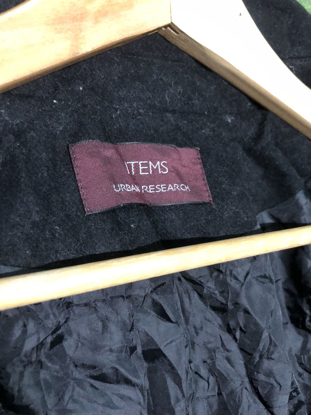 Japanese Brand × URBAN RESEARCH DOORS × Vintage ITEM X URBAN RESEARCH BLACK WOOL LONG COAT JACKET Size US M / EU 48-50 / 2 - 3 Thumbnail