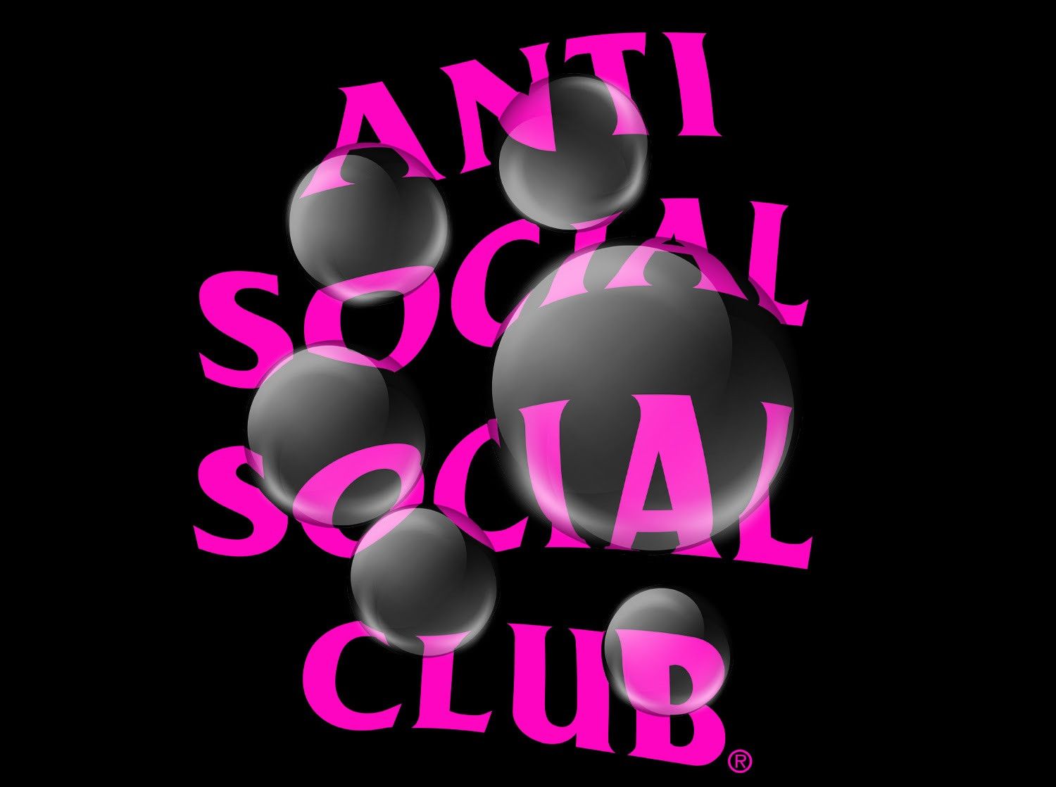 Anti Social Social Club × Members Only DS member exclusive Pink ASSC Bubblegum Black Hoodie Vlone Size US M / EU 48-50 / 2 - 3 Thumbnail