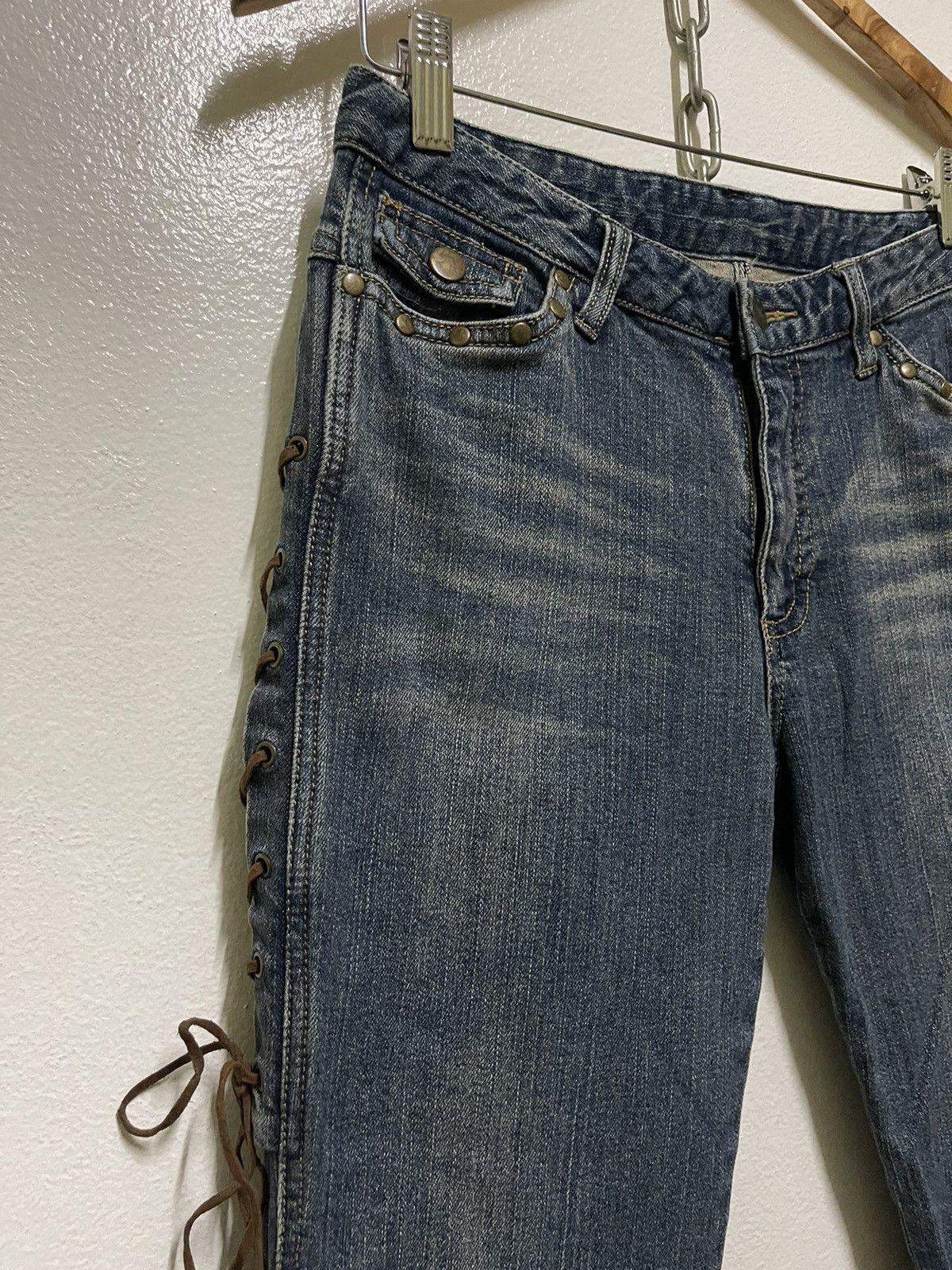 Japanese Brand × Vintage Browdwin Flared Stretch Jeans Bootcut Size 28" / US 6 / IT 42 - 2 Thumbnail