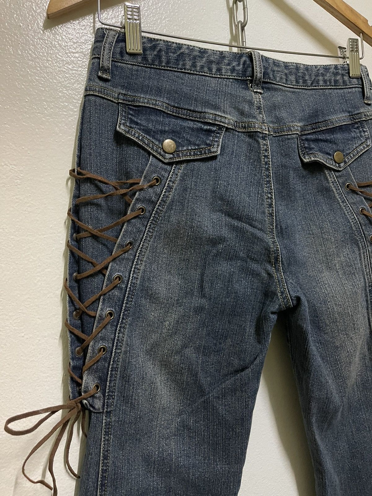 Japanese Brand × Vintage Browdwin Flared Stretch Jeans Bootcut Size 28" / US 6 / IT 42 - 8 Thumbnail