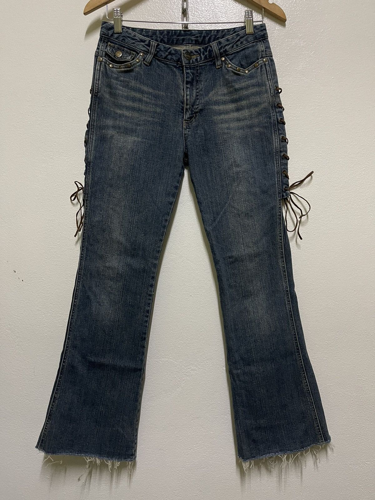 Japanese Brand × Vintage Browdwin Flared Stretch Jeans Bootcut Size 28" / US 6 / IT 42 - 1 Thumbnail