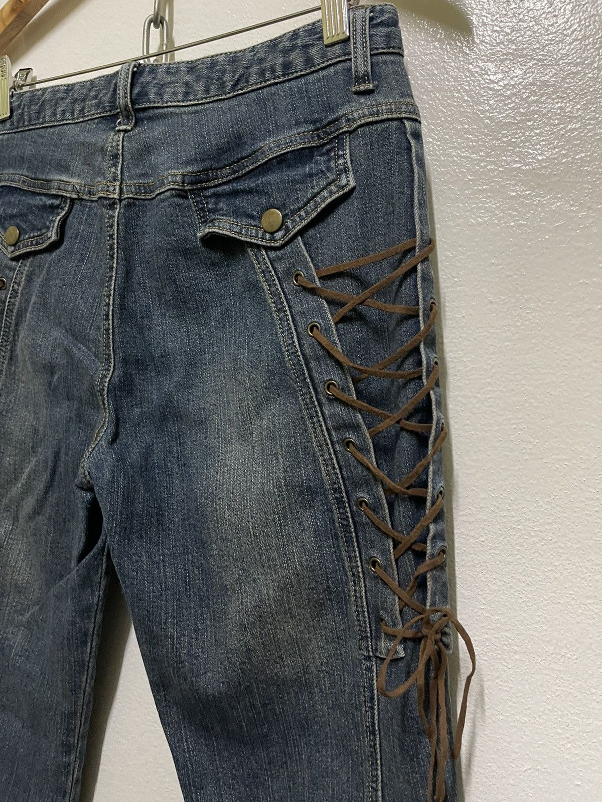 Japanese Brand × Vintage Browdwin Flared Stretch Jeans Bootcut Size 28" / US 6 / IT 42 - 10 Thumbnail