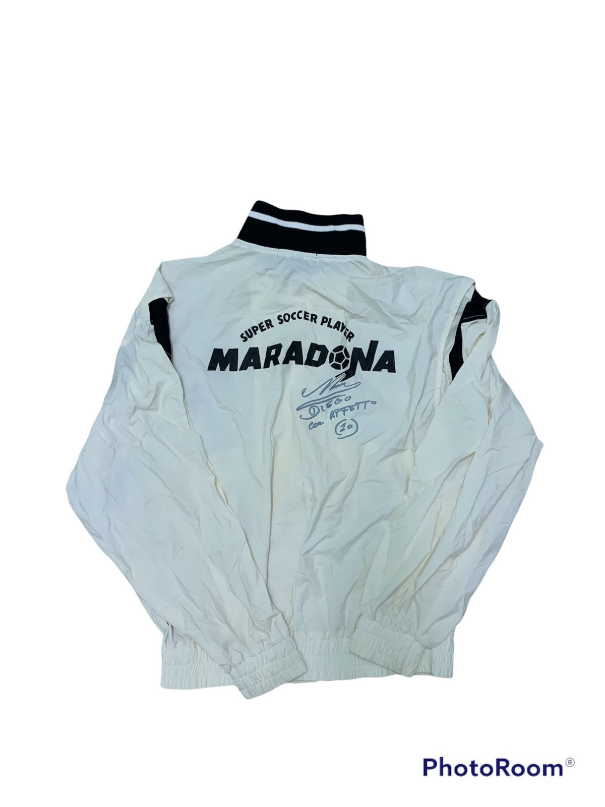 Other Nice Diego Maradona Signed Super Soccer Player Windbraker Size US L / EU 52-54 / 3 - 2 Thumbnail