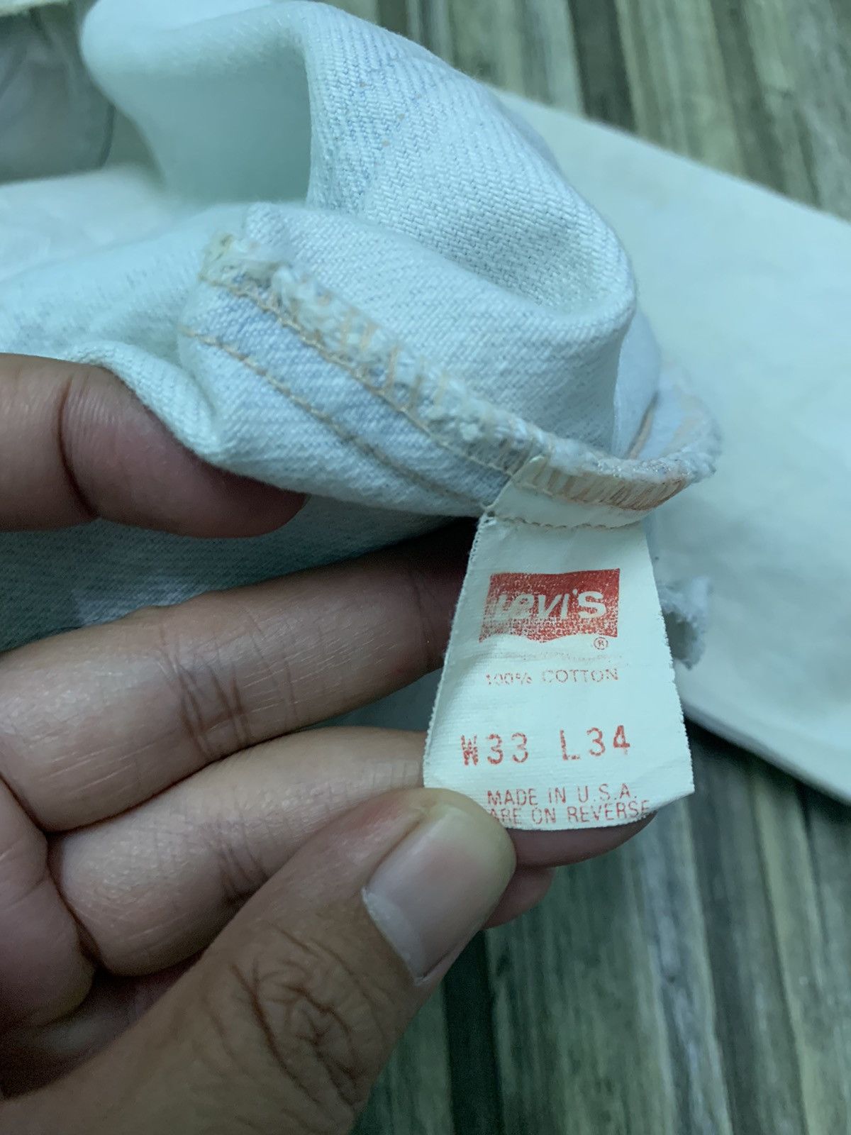 Levi's Vintage Clothing Vintage 80’s,90’s Levi’s 550 Orange Tab Faded Size US 33 - 11 Thumbnail
