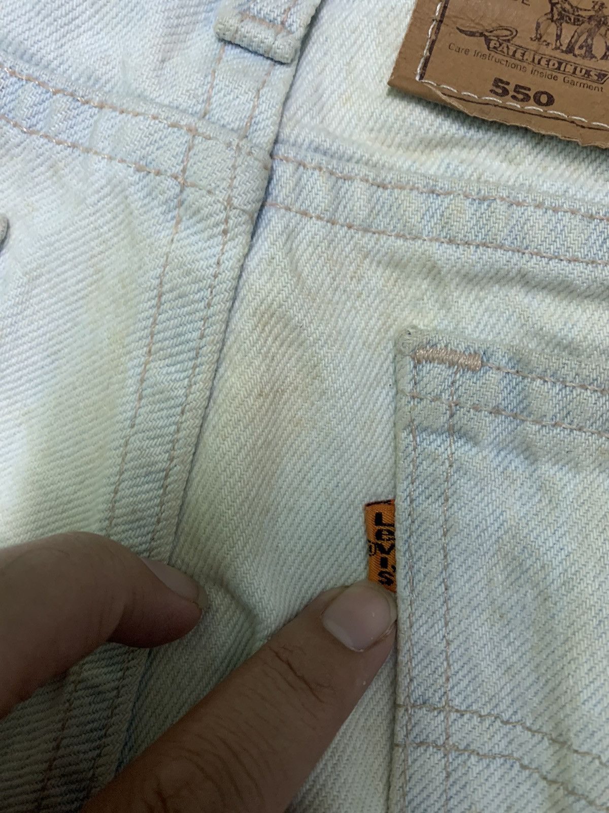 Levi's Vintage Clothing Vintage 80’s,90’s Levi’s 550 Orange Tab Faded Size US 33 - 7 Thumbnail