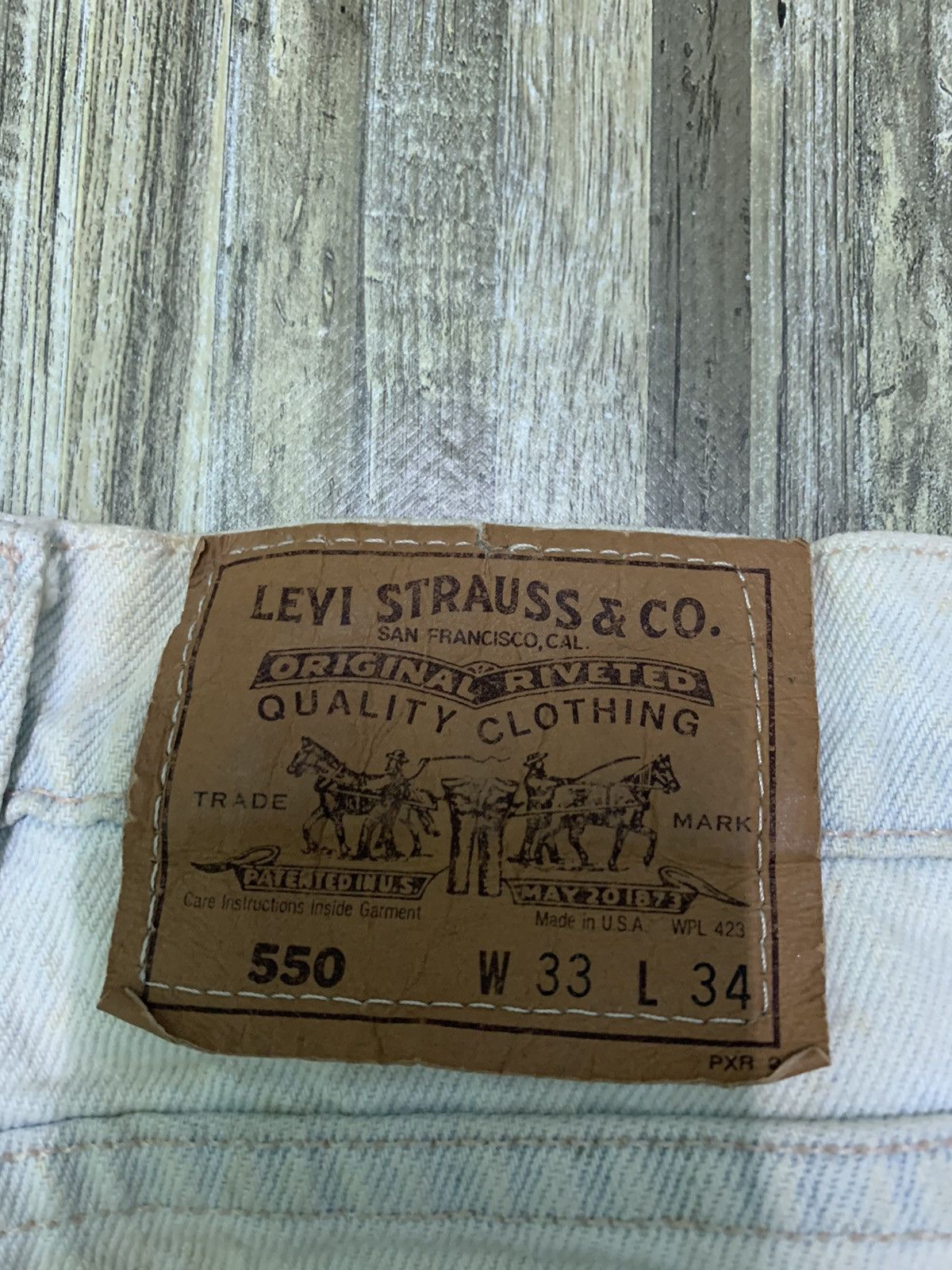 Levi's Vintage Clothing Vintage 80’s,90’s Levi’s 550 Orange Tab Faded Size US 33 - 8 Thumbnail