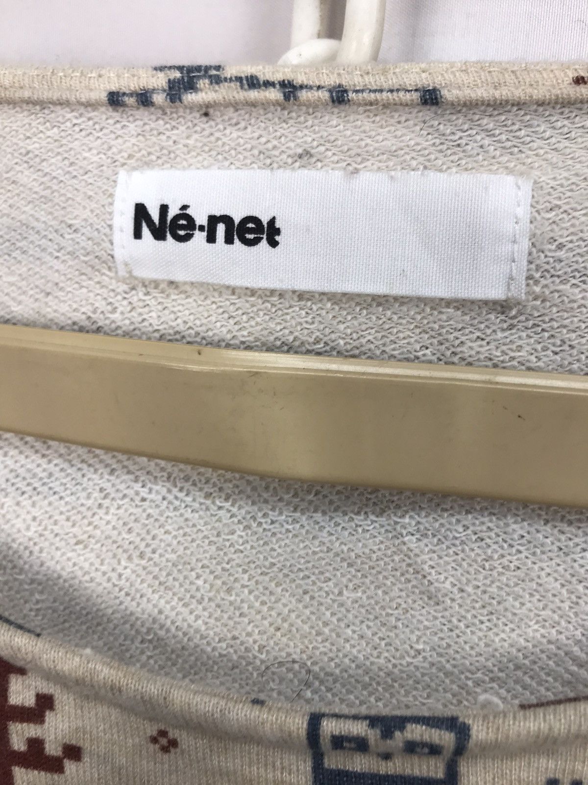 Issey Miyake × Ne-Net Ne-net beggie croptop printed ladies tshirt by issey miyake Size M / US 6-8 / IT 42-44 - 4 Thumbnail