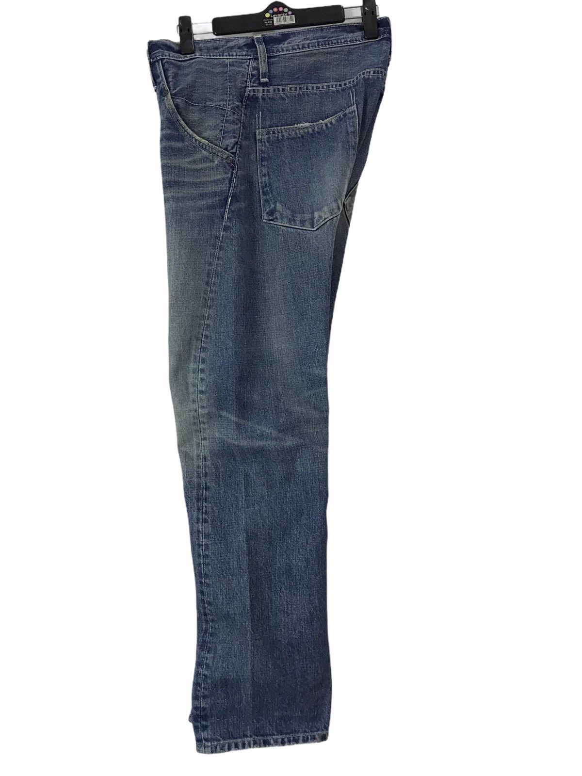 Japanese Brand RNA Inc Slang Blue Distressed Denim Jeans Size US 30 / EU 46 - 4 Thumbnail