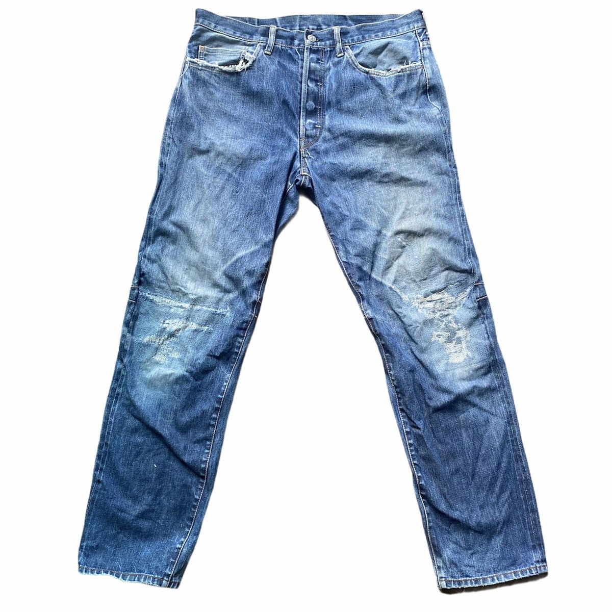 Yohji Yamamoto Yohji Yamamoto 3D Denim Size US 35 - 2 Thumbnail