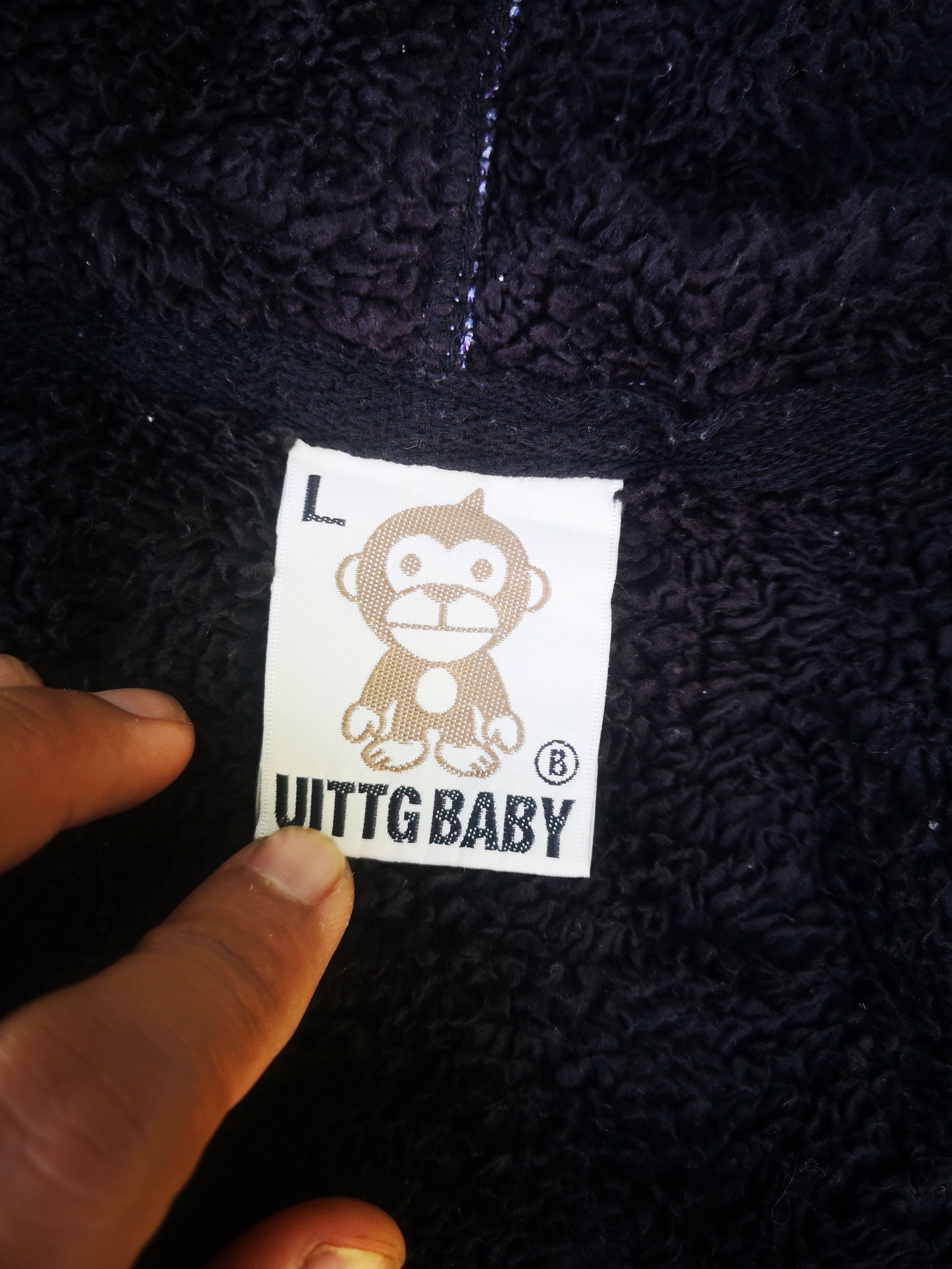 Japanese Brand UITTG BABY Full Print Hoodie Size US L / EU 52-54 / 3 - 7 Thumbnail