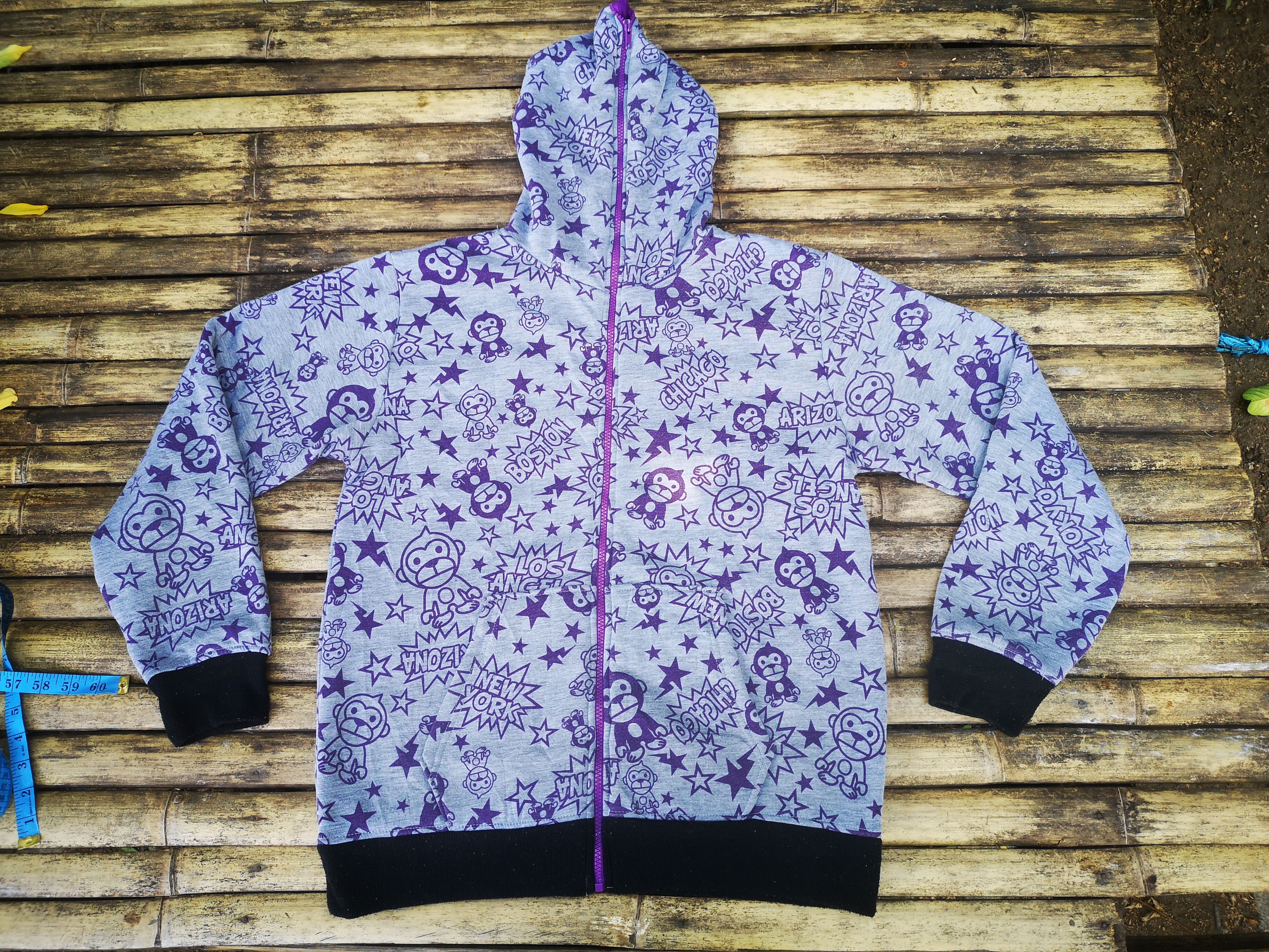Japanese Brand UITTG BABY Full Print Hoodie Size US L / EU 52-54 / 3 - 3 Thumbnail