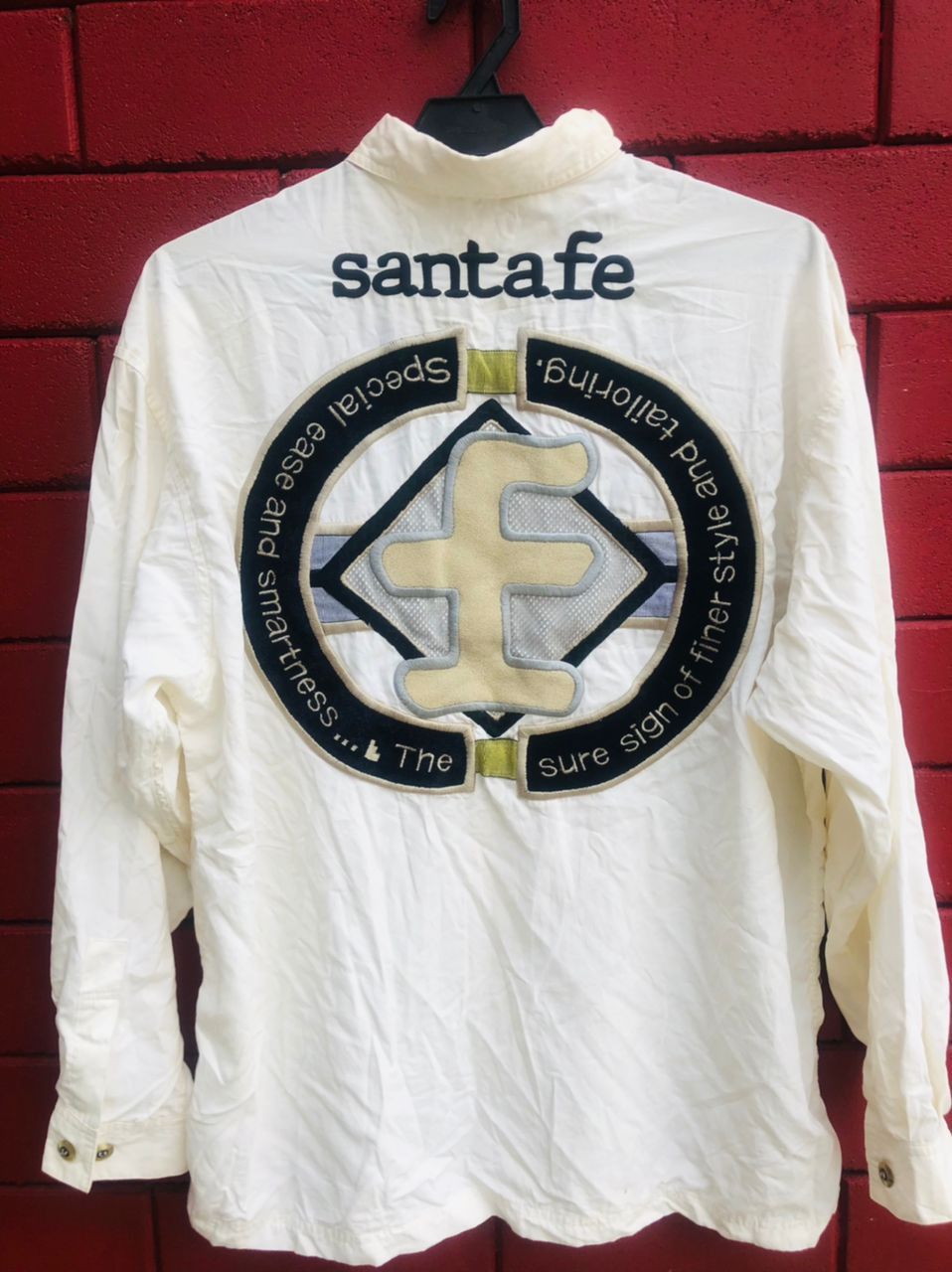 image of Vintage Santa Fe Japanese Designer Fashion Style in Cream, Men's (Size Large)