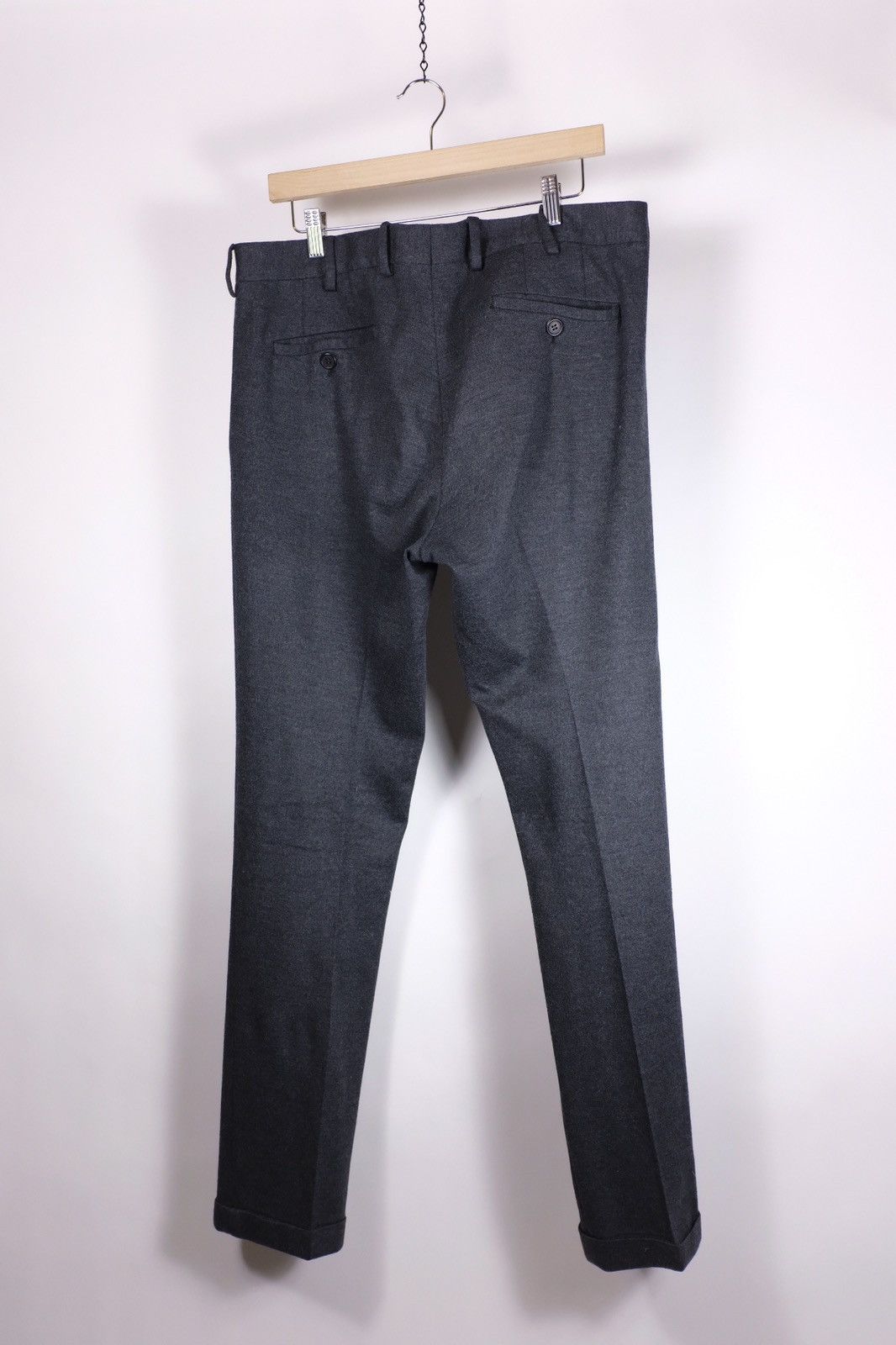 Prada Prada Wool Cuffed Trousers 34x33 Size US 34 / EU 50 - 2 Thumbnail