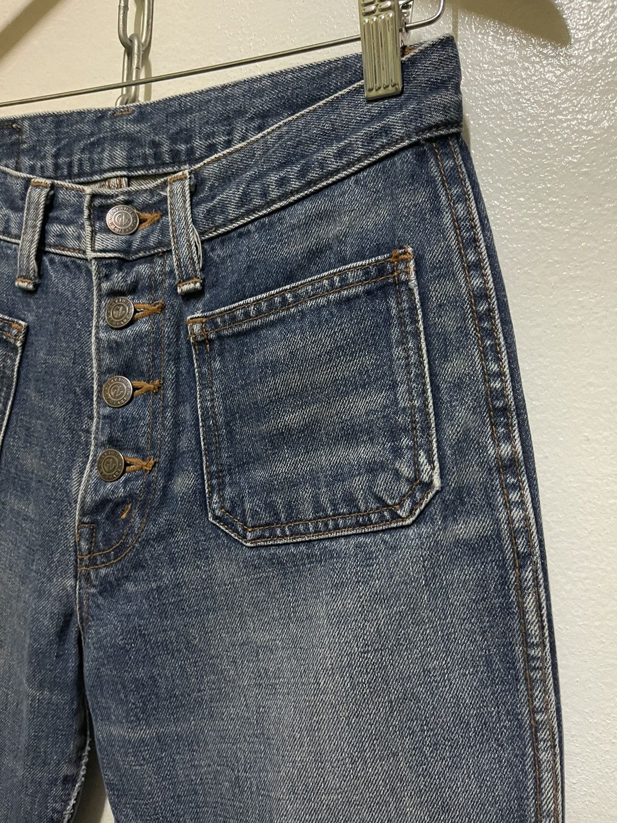 Japanese Brand × Vintage Georgia Love Bush Pants Bootcut Flared Jeans Size 26" / US 2 / IT 38 - 4 Thumbnail