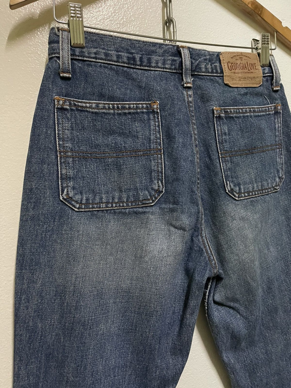 Japanese Brand × Vintage Georgia Love Bush Pants Bootcut Flared Jeans Size 26" / US 2 / IT 38 - 7 Thumbnail