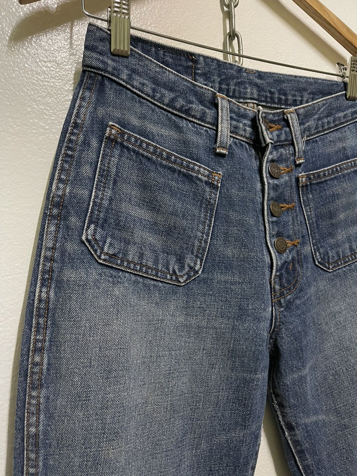 Japanese Brand × Vintage Georgia Love Bush Pants Bootcut Flared Jeans Size 26" / US 2 / IT 38 - 2 Thumbnail