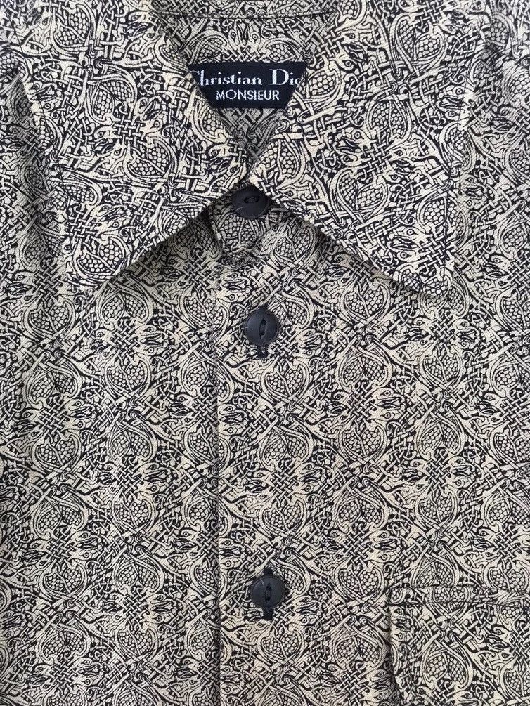 Christian Dior Monsieur ❌Need Gone❌Vintage Christian Dior Overprint Shirt Button Size US M / EU 48-50 / 2 - 6 Thumbnail