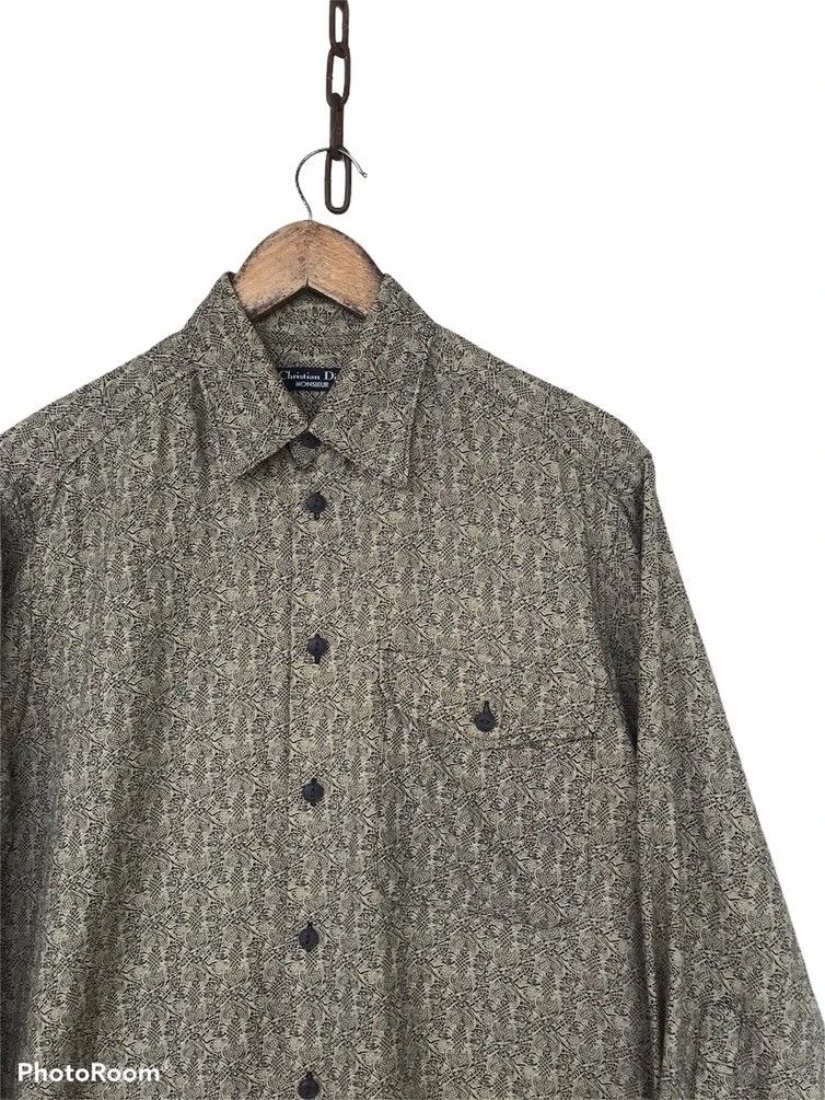 Christian Dior Monsieur ❌Need Gone❌Vintage Christian Dior Overprint Shirt Button Size US M / EU 48-50 / 2 - 3 Thumbnail