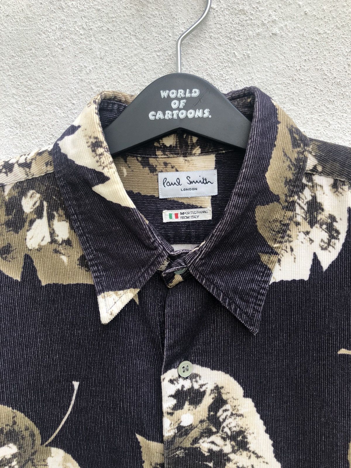 Paul Smith Paul Smith London Made in Japan Printed Leaf Corduroy Shirt Size US L / EU 52-54 / 3 - 8 Thumbnail