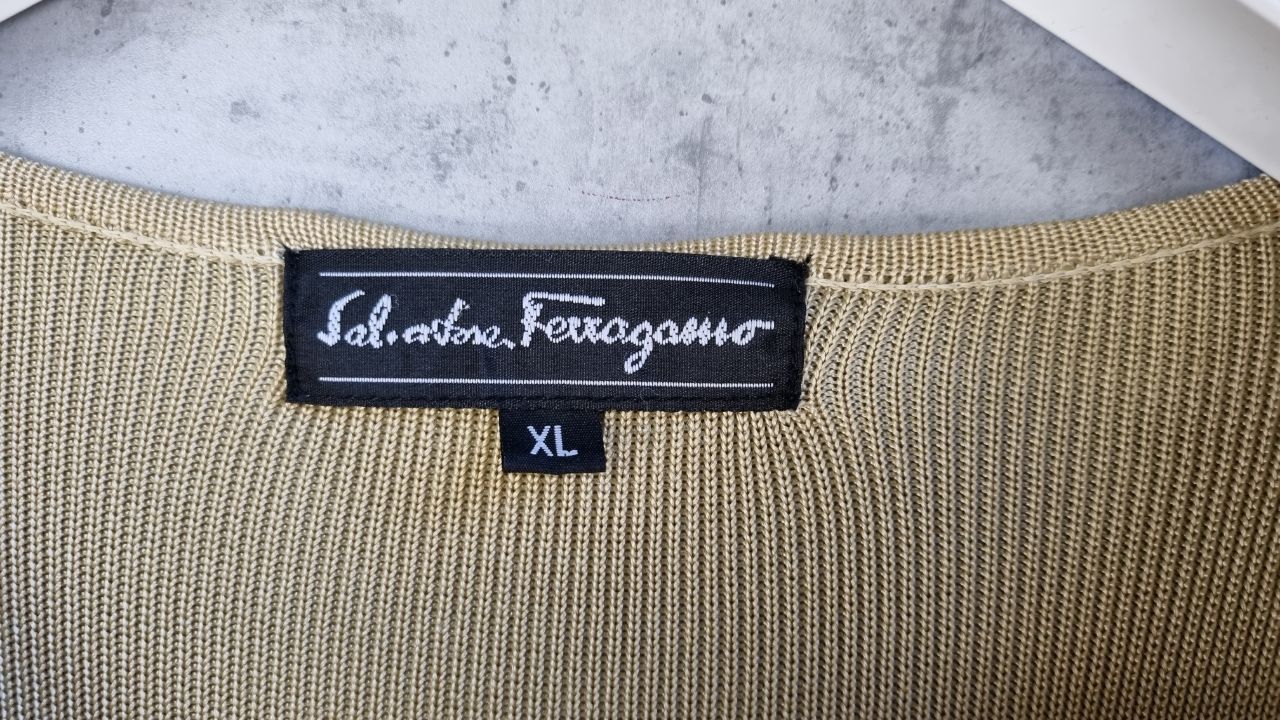 Salvatore Ferragamo × Vintage ! Silk Tee shirt by Salvatore Ferragamo Size XL / US 12-14 / IT 48-50 - 4 Thumbnail