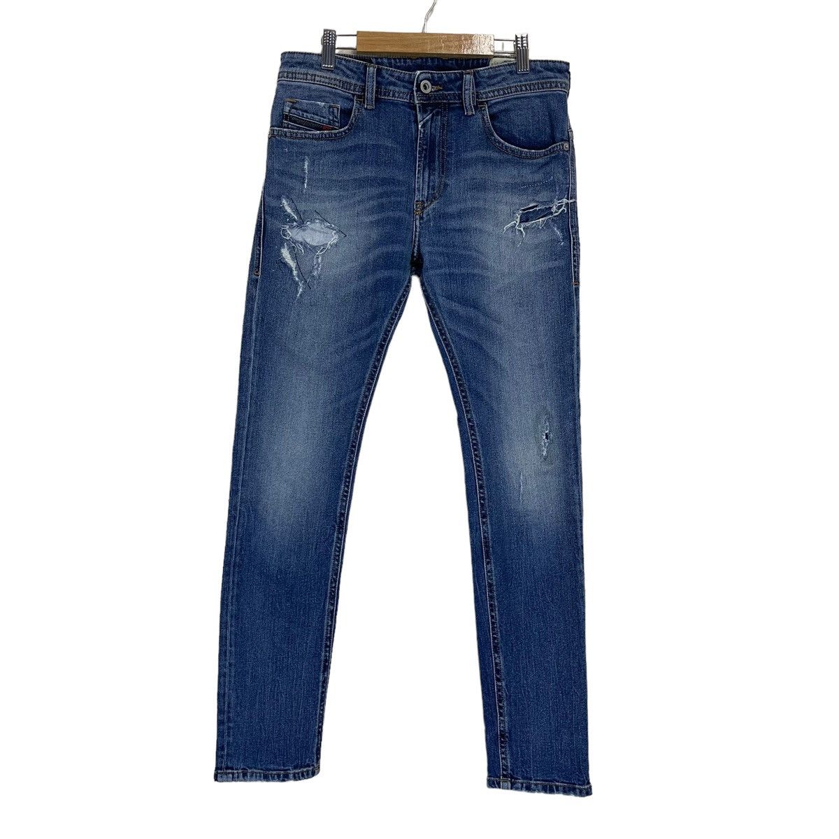 Diesel × Japanese Brand × Vintage Diesel Industry Thommer Slim Skinny Distressed Jeans Size US 30 / EU 46 - 1 Thumbnail