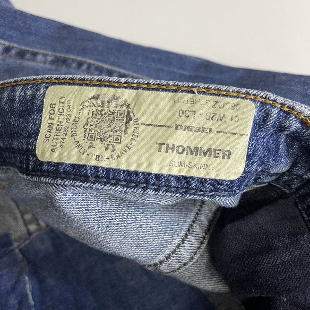 Diesel × Japanese Brand × Vintage Diesel Industry Thommer Slim Skinny Distressed Jeans Size US 30 / EU 46 - 13 Thumbnail
