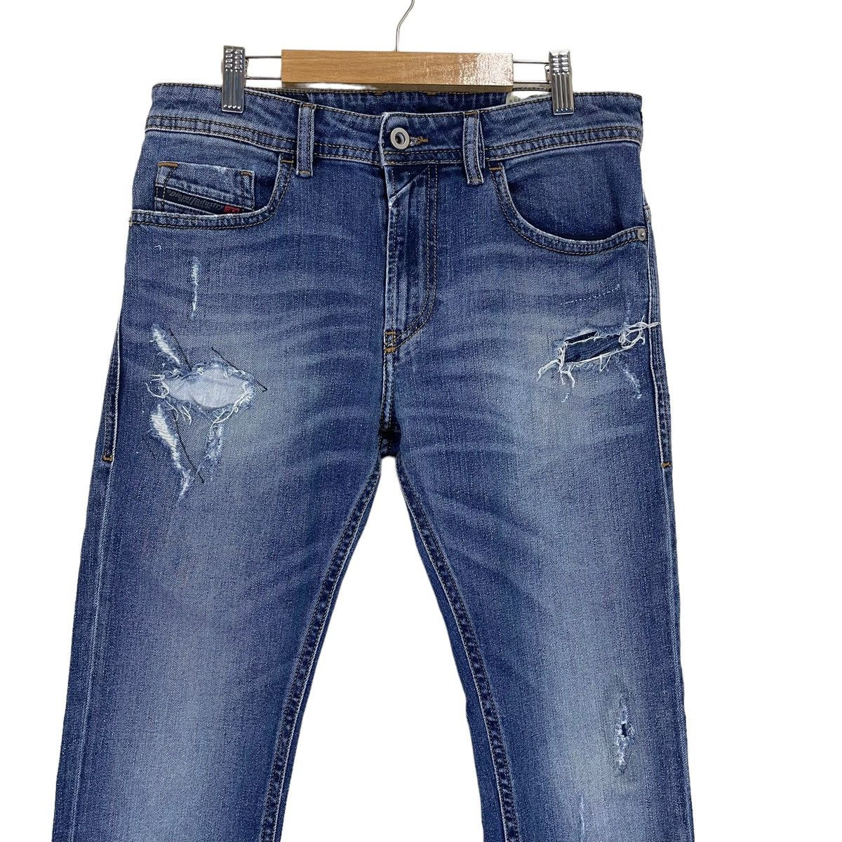 Diesel × Japanese Brand × Vintage Diesel Industry Thommer Slim Skinny Distressed Jeans Size US 30 / EU 46 - 2 Thumbnail