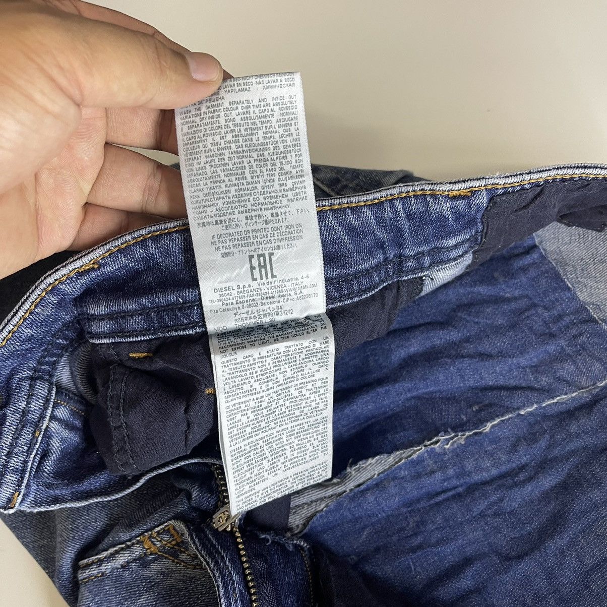 Diesel × Japanese Brand × Vintage Diesel Industry Thommer Slim Skinny Distressed Jeans Size US 30 / EU 46 - 15 Thumbnail