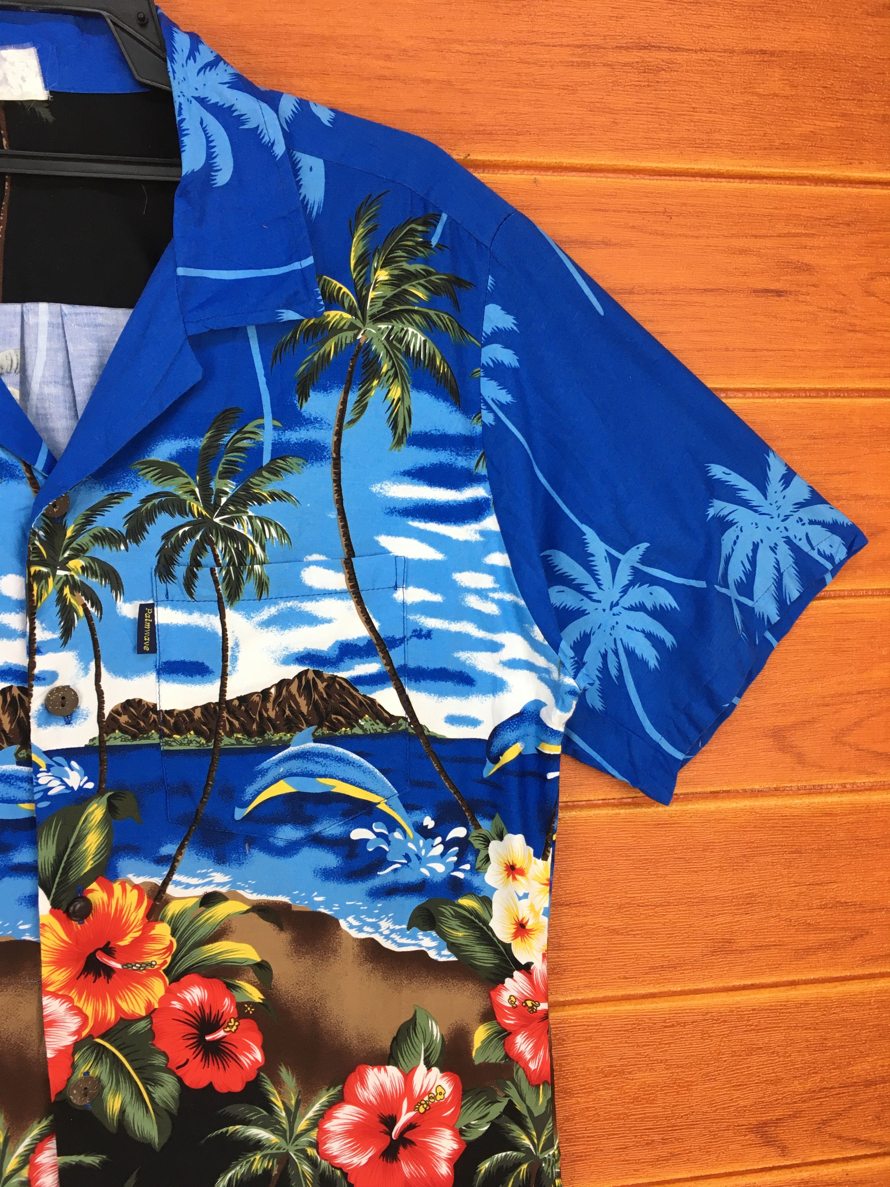 Vintage Vintage PALM WAVE Island Coconut trees Flowers Shirt Size US M / EU 48-50 / 2 - 6 Thumbnail