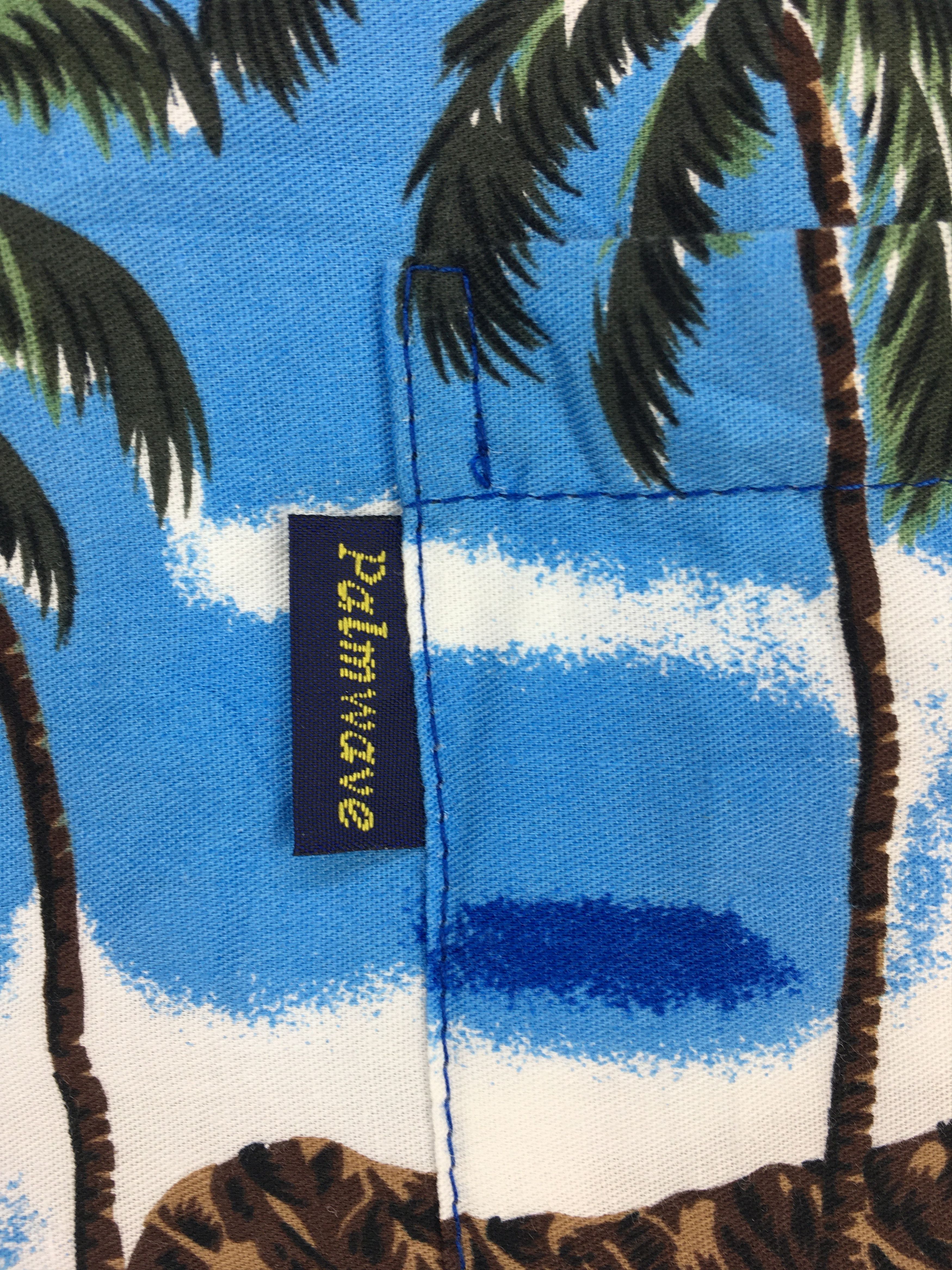 Vintage Vintage PALM WAVE Island Coconut trees Flowers Shirt Size US M / EU 48-50 / 2 - 8 Thumbnail