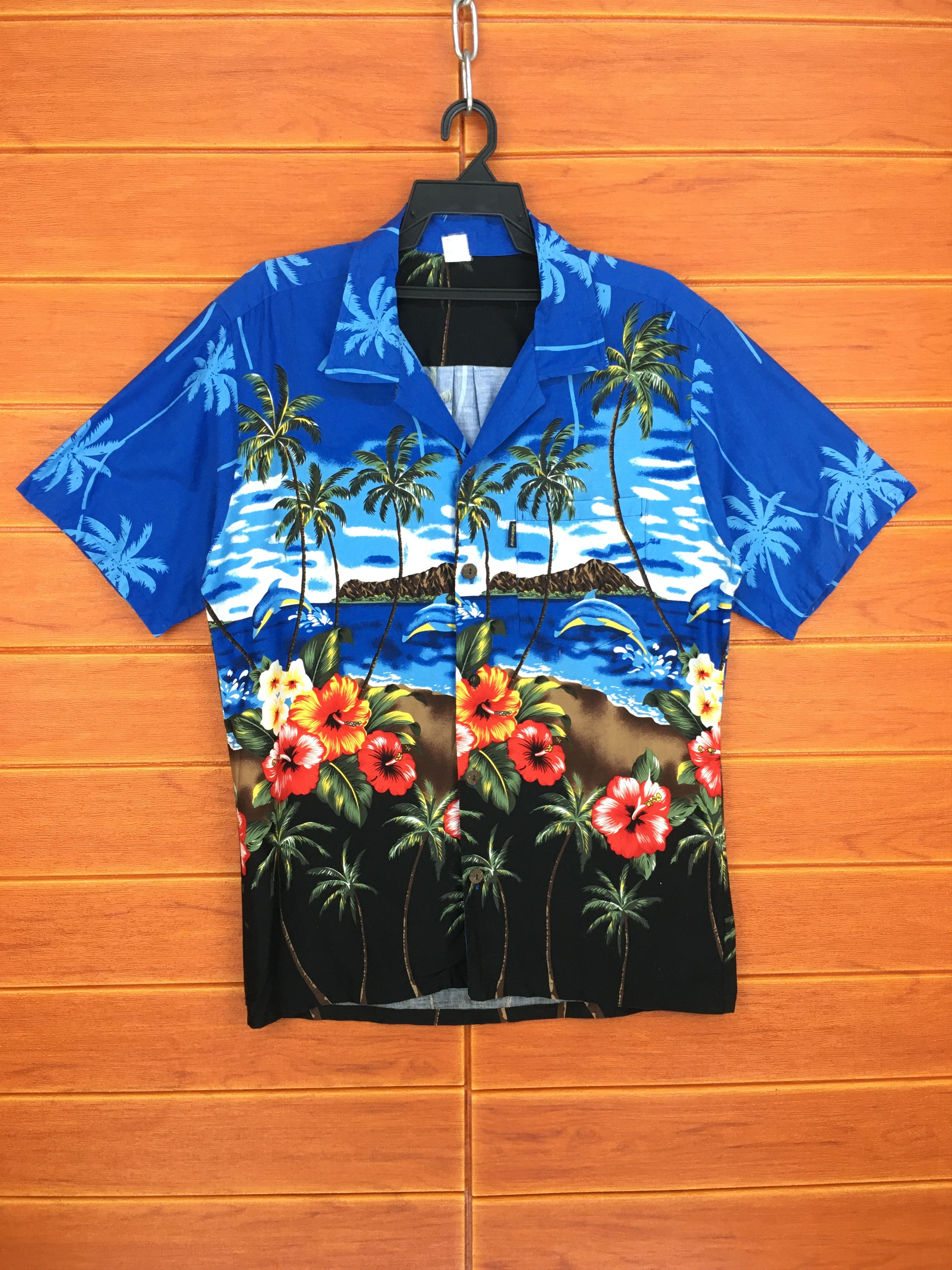 Vintage Vintage PALM WAVE Island Coconut trees Flowers Shirt Size US M / EU 48-50 / 2 - 2 Thumbnail