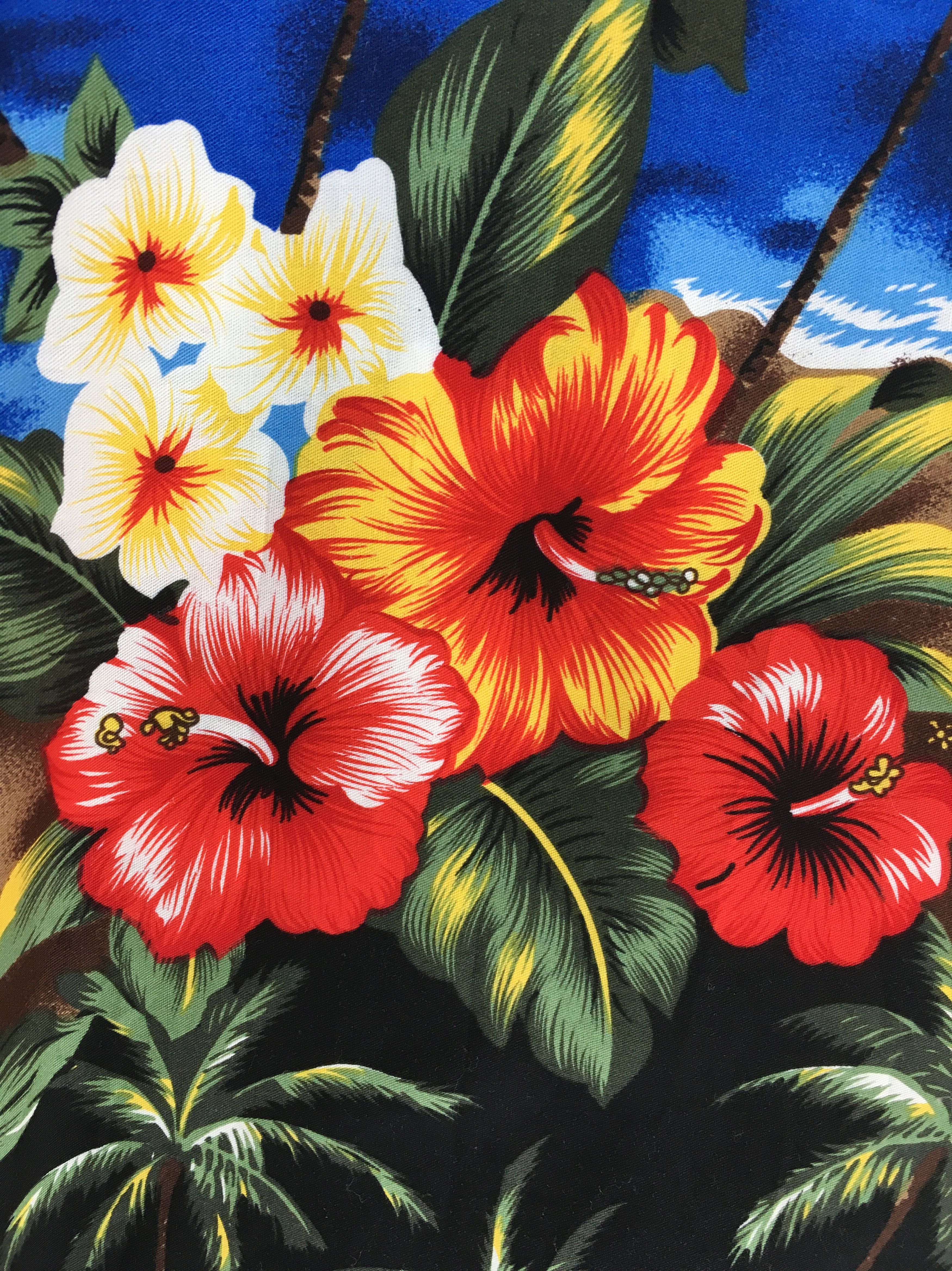 Vintage Vintage PALM WAVE Island Coconut trees Flowers Shirt Size US M / EU 48-50 / 2 - 9 Thumbnail