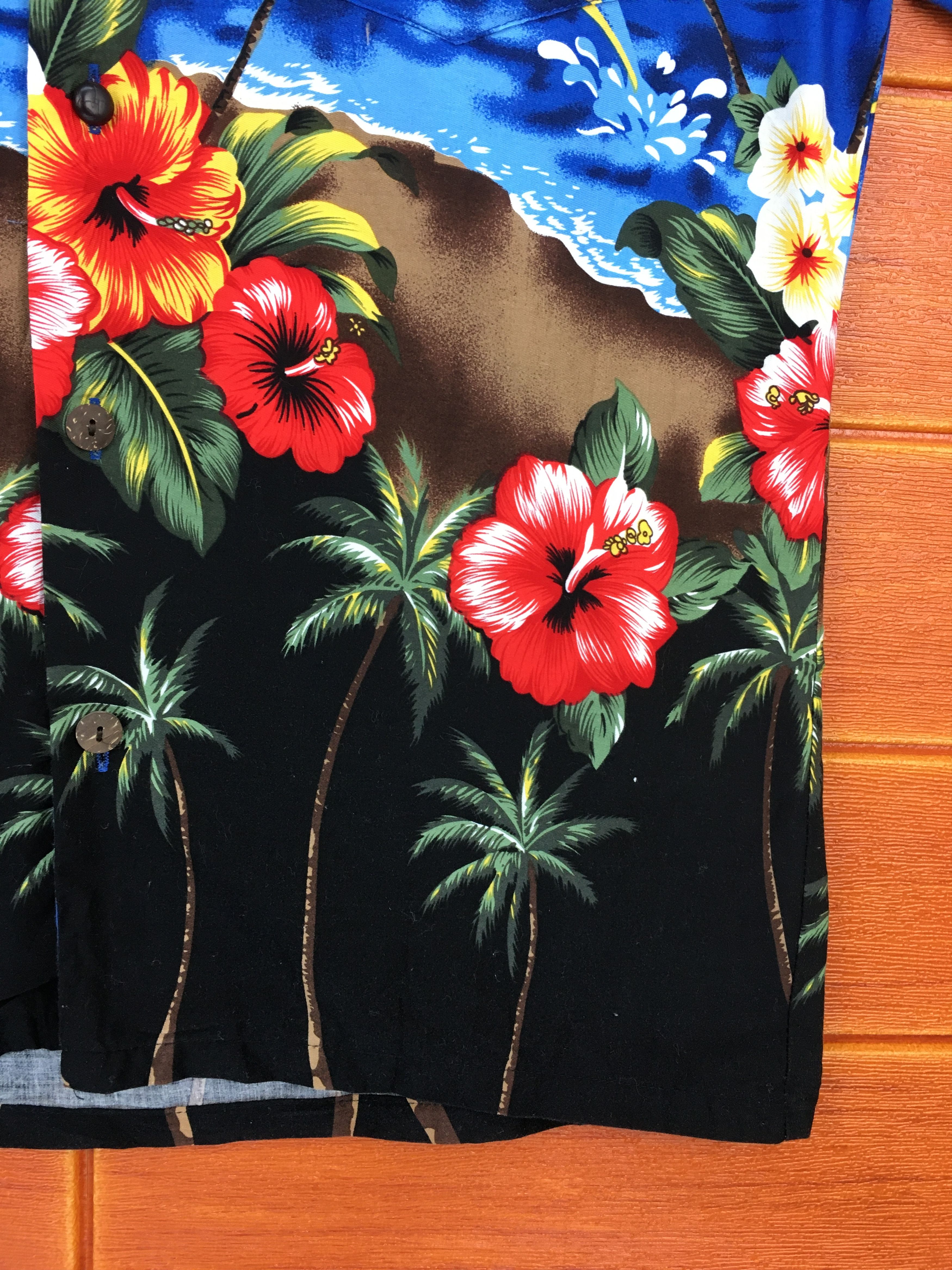 Vintage Vintage PALM WAVE Island Coconut trees Flowers Shirt Size US M / EU 48-50 / 2 - 5 Thumbnail