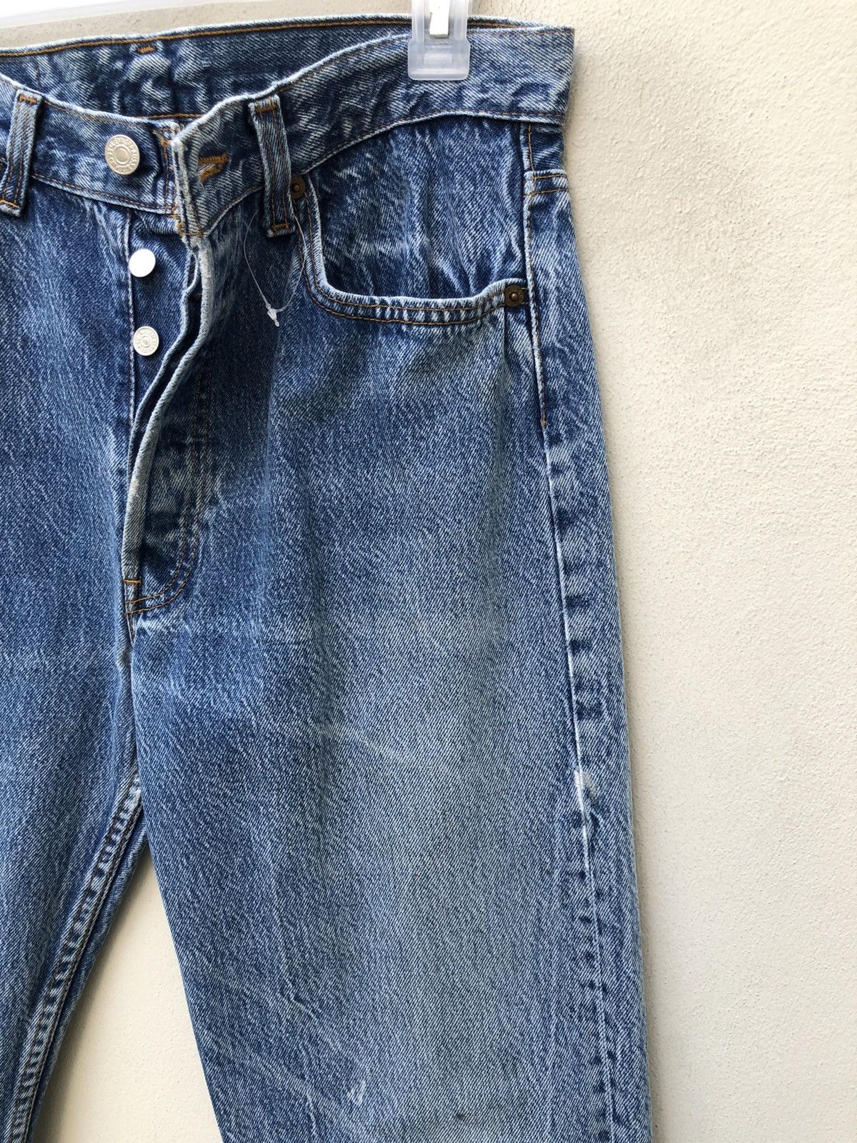 Levi's Vintage 80s Levi’s 501 Jeans Usa Ageing Faded Denim Size US 32 / EU 48 - 13 Thumbnail
