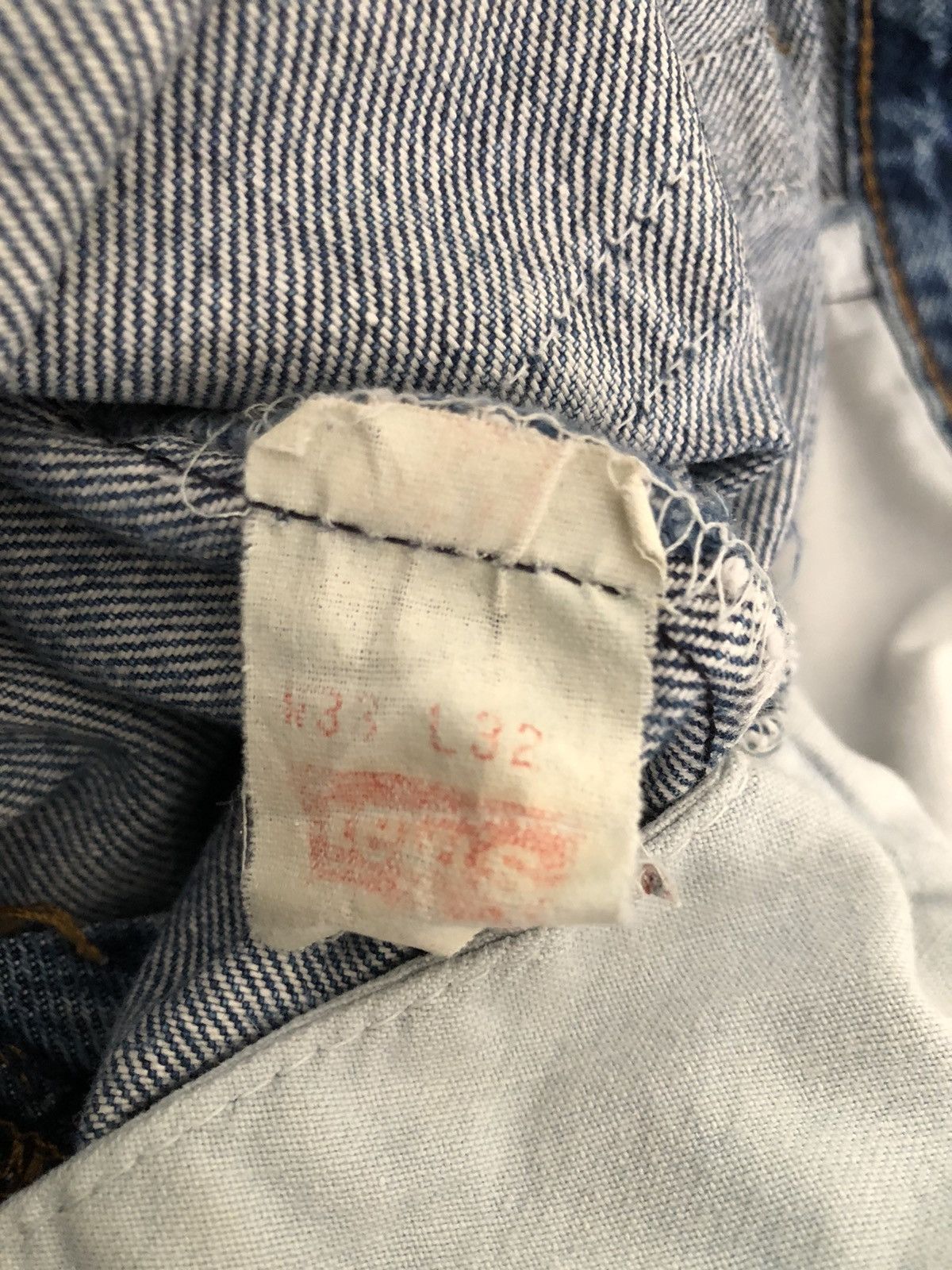 Levi's Vintage 80s Levi’s 501 Jeans Usa Ageing Faded Denim Size US 32 / EU 48 - 24 Thumbnail
