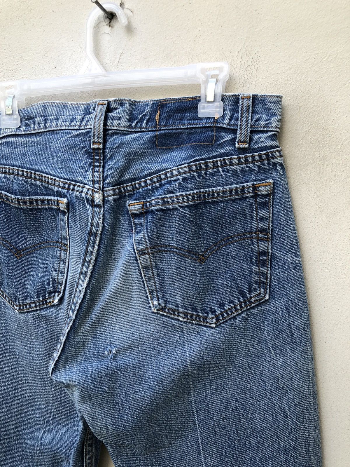 Levi's Vintage 80s Levi’s 501 Jeans Usa Ageing Faded Denim Size US 32 / EU 48 - 20 Thumbnail