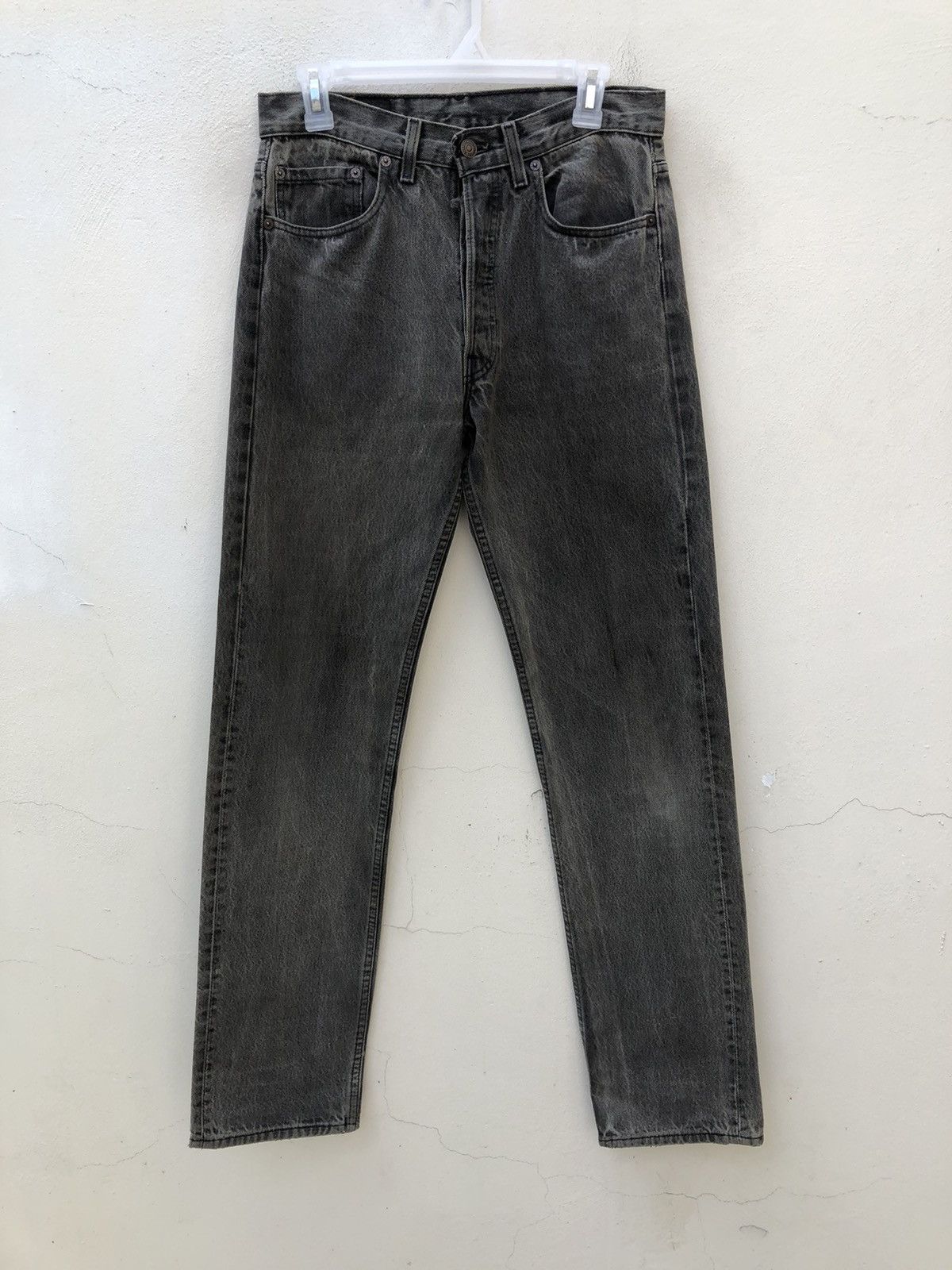 Levi's Vintage 1994 Levi’s 501 Jeans Faded Black Denim Size US 31 - 1 Thumbnail