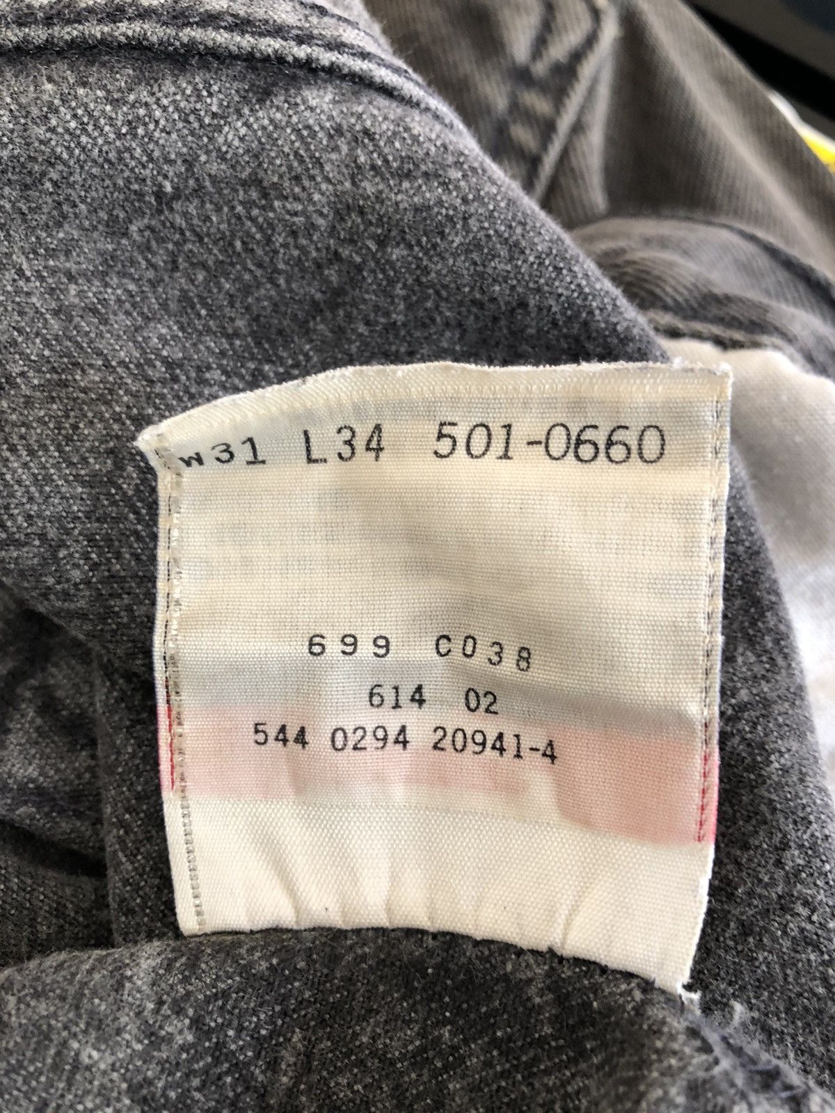 Levi's Vintage 1994 Levi’s 501 Jeans Faded Black Denim Size US 31 - 21 Thumbnail