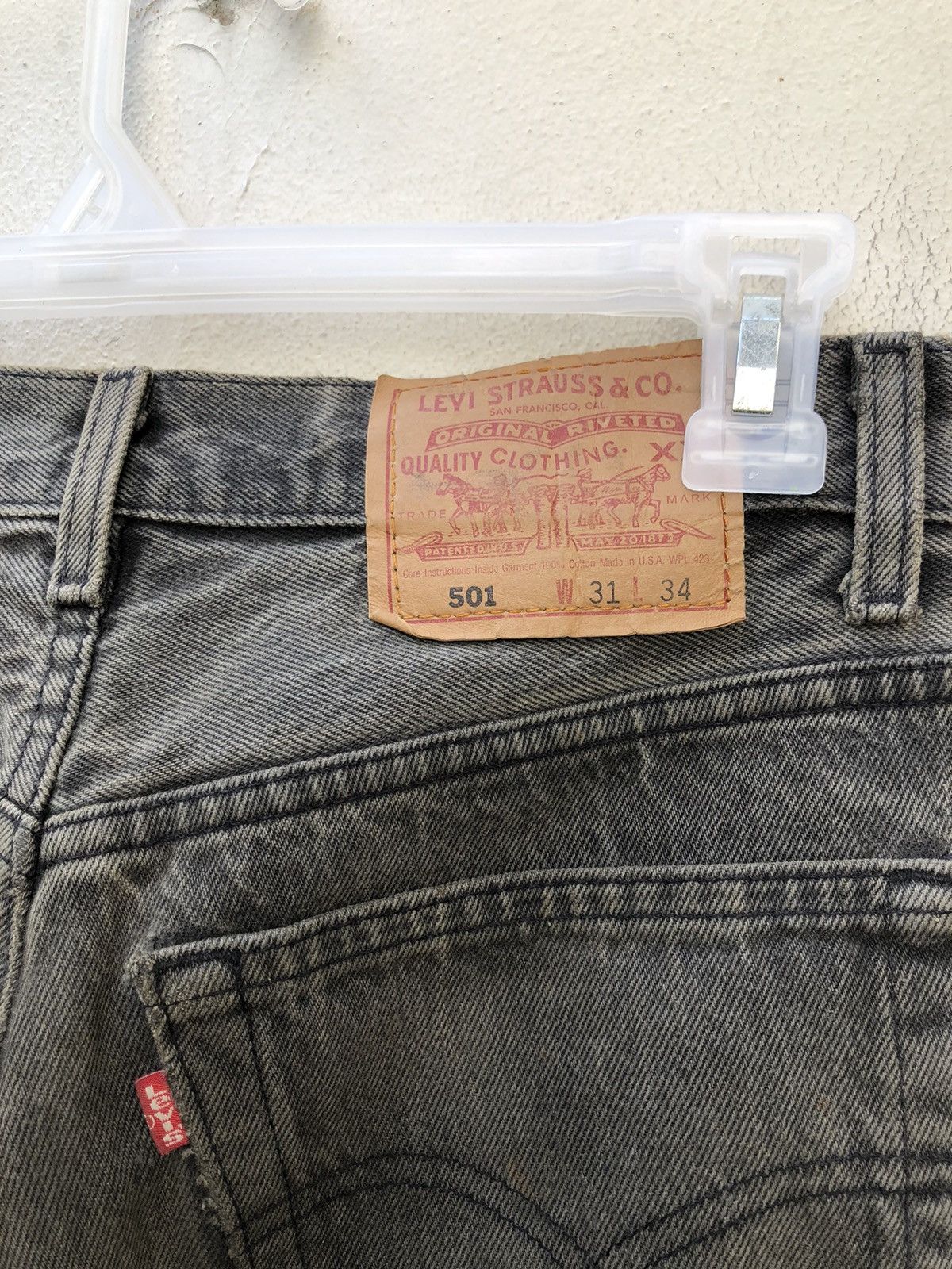 Levi's Vintage 1994 Levi’s 501 Jeans Faded Black Denim Size US 31 - 17 Thumbnail