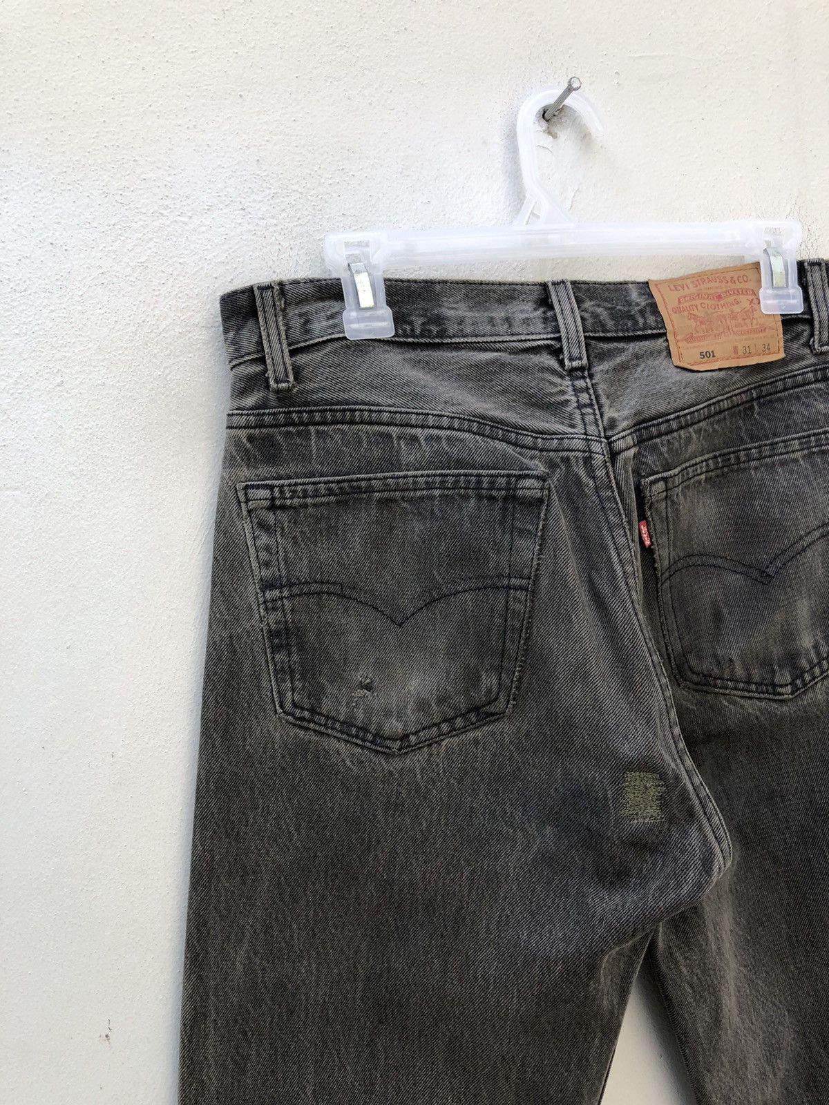 Levi's Vintage 1994 Levi’s 501 Jeans Faded Black Denim Size US 31 - 12 Thumbnail