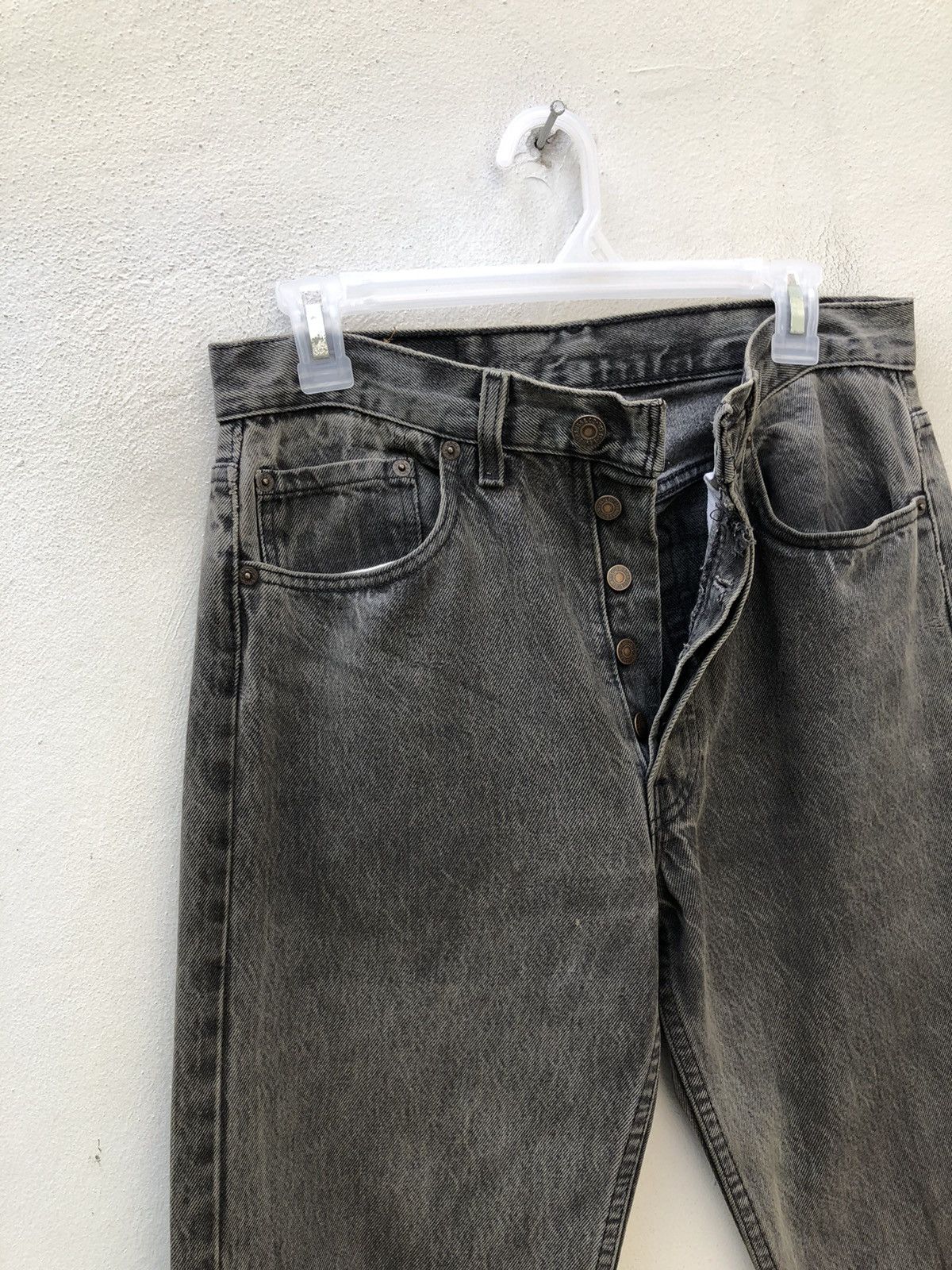 Levi's Vintage 1994 Levi’s 501 Jeans Faded Black Denim Size US 31 - 3 Thumbnail