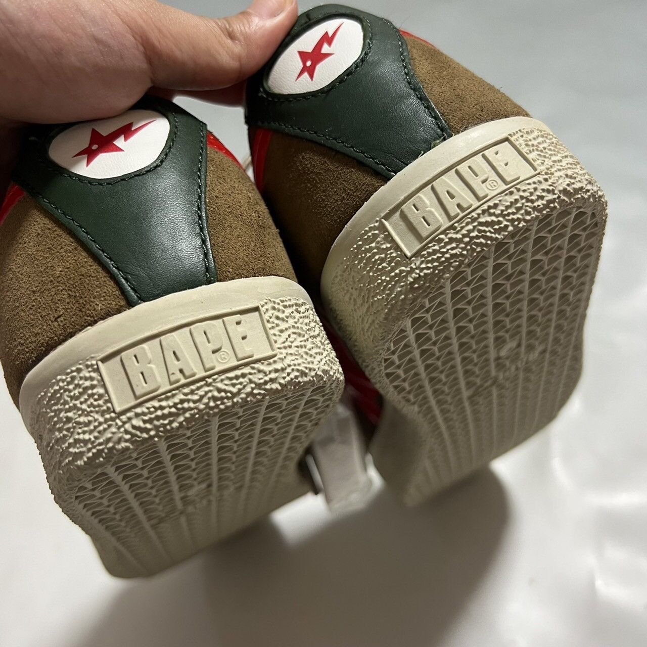 Bape 2010 BAPE creapsta brown suede patent leather Red Size US 10.5 / EU 43-44 - 6 Thumbnail