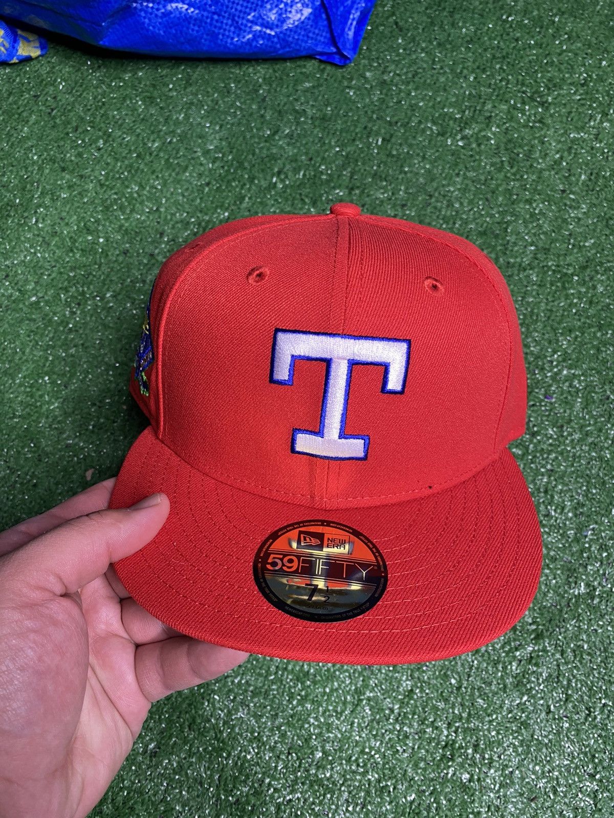 image of Hat Club Texas Rangers Candy Pack 7 1/2 Red, Men's