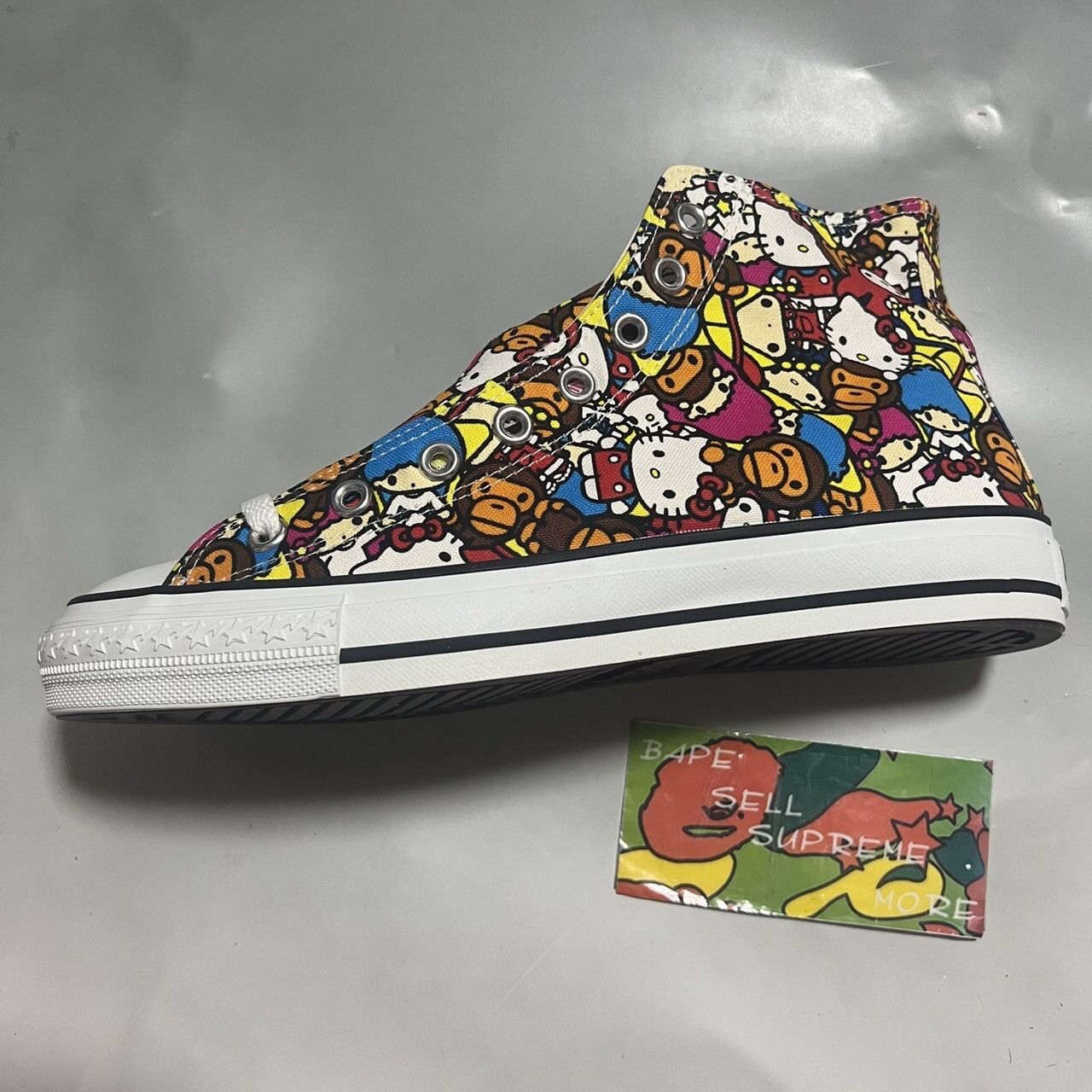 BAPE sanrio APEsta hi canvas